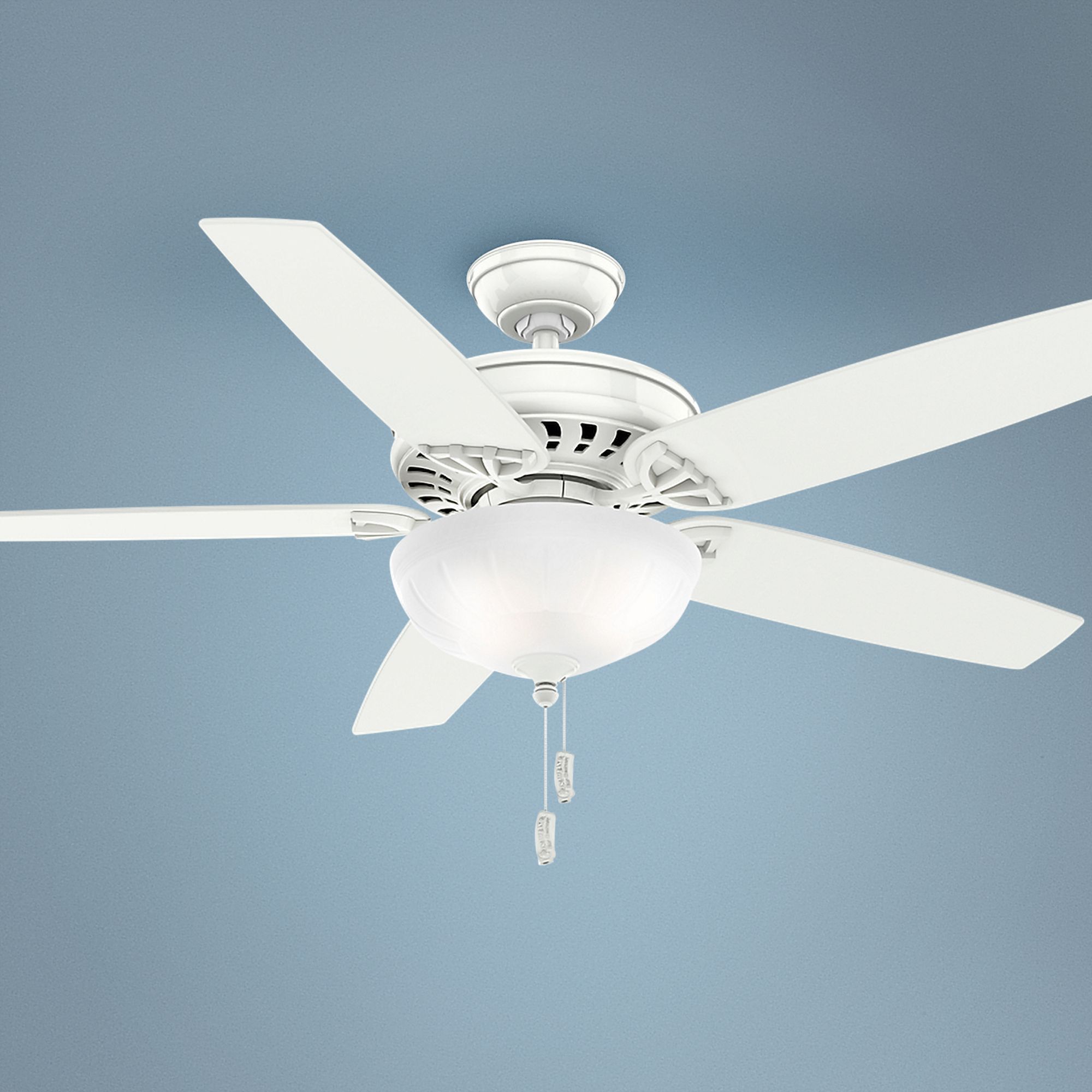 54" Casablanca Concentra Gallery Snow White LED Ceiling