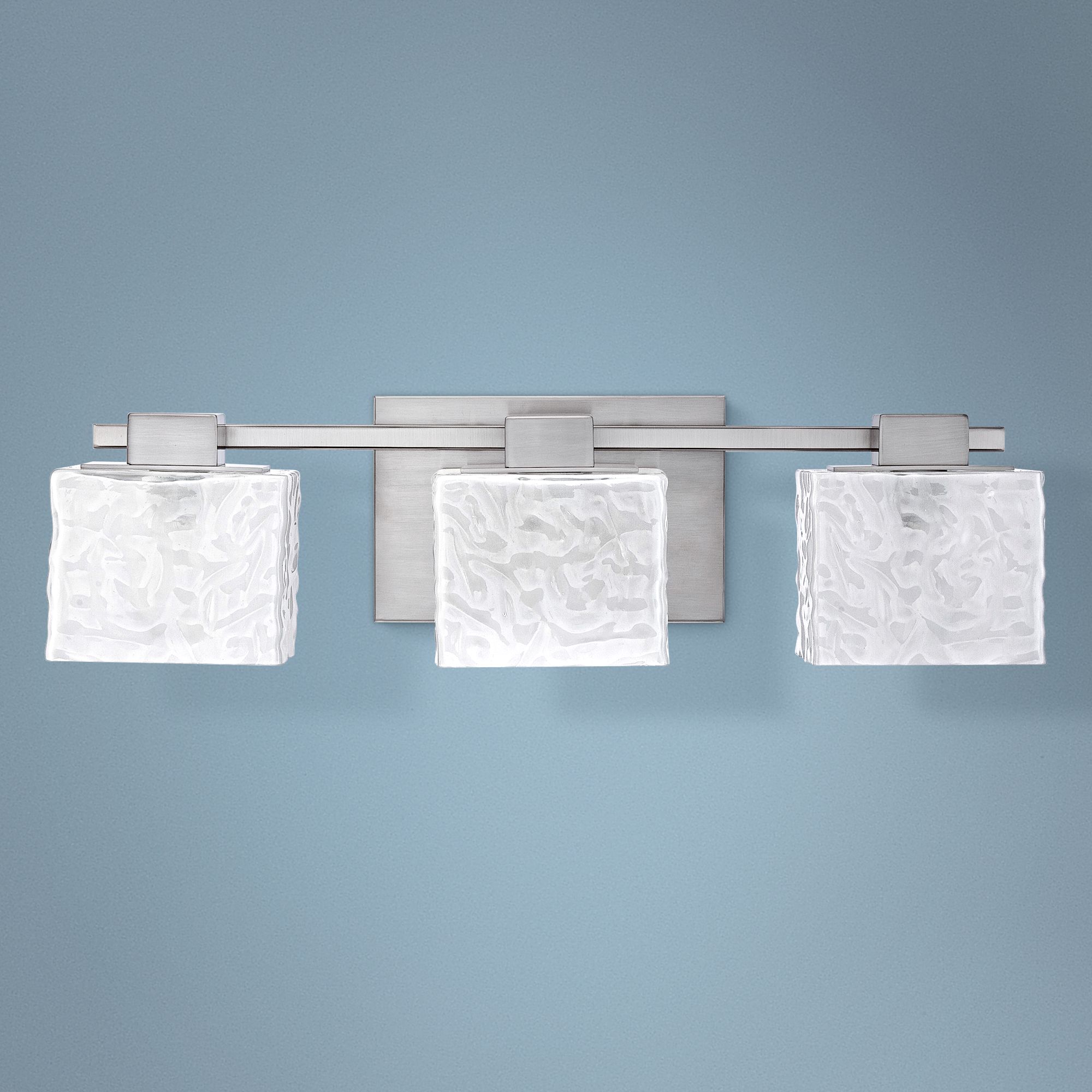 Quoizel Melody 24" Wide Nickel 3-Light Bath Fixture