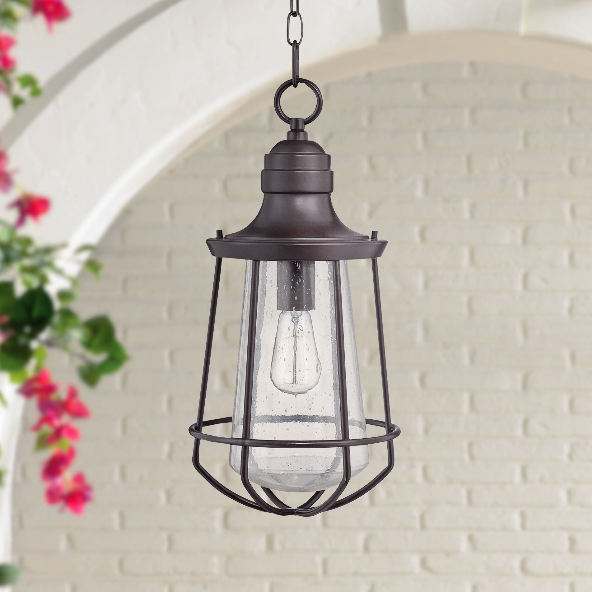 Quoizel Marine 20" High Bronze Outdoor Hanging Light