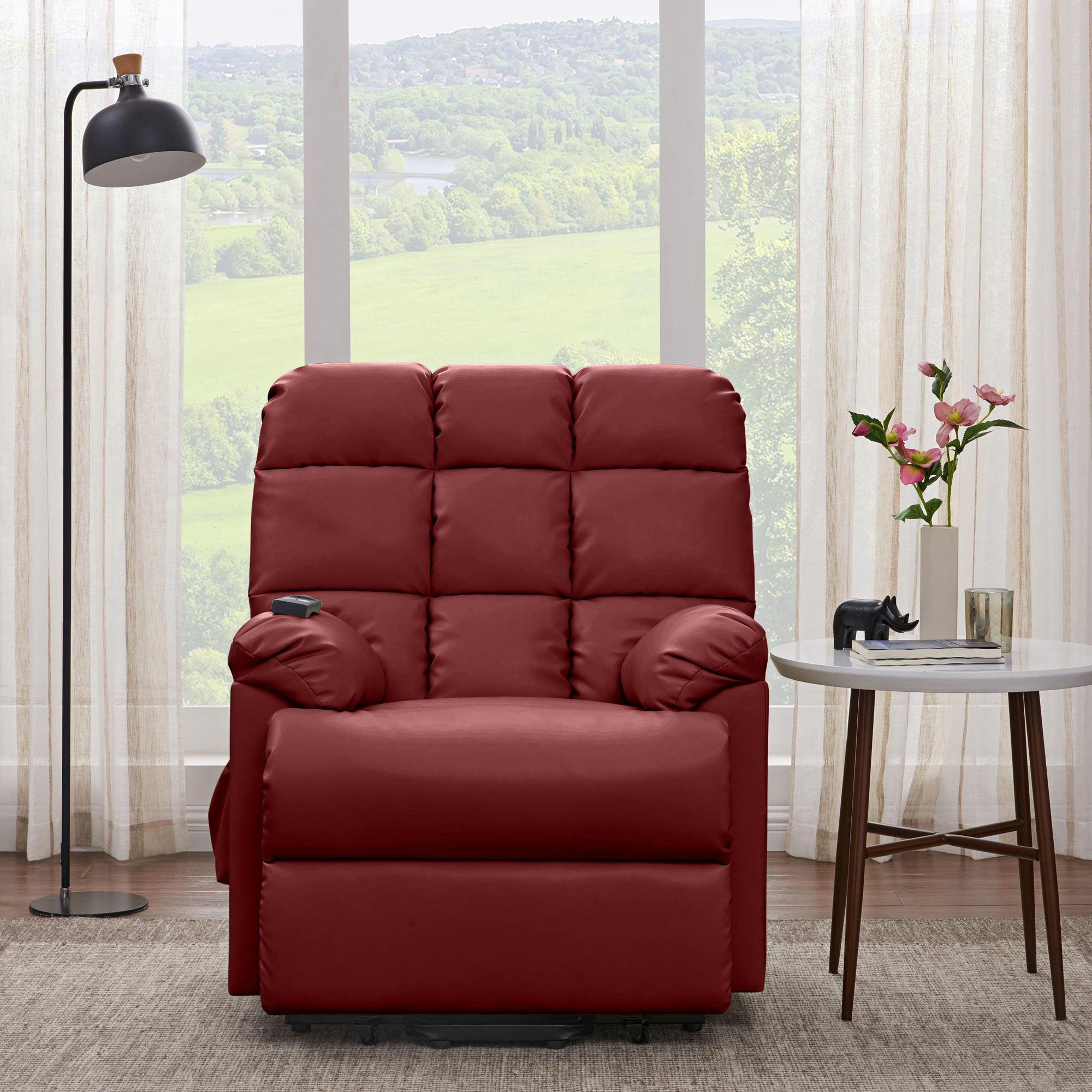 ProLoungerÂ® Burgundy Red Power Recliner Chair