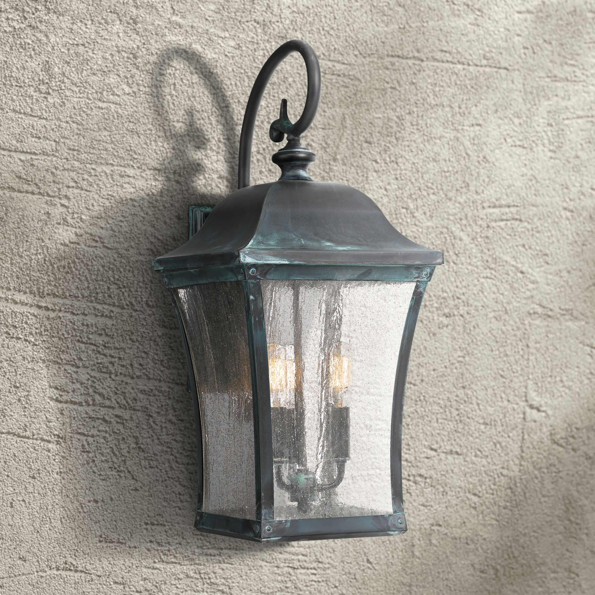 Quoizel Bardstown 22 1/2" High Aged Verde Outdoor Wall Light