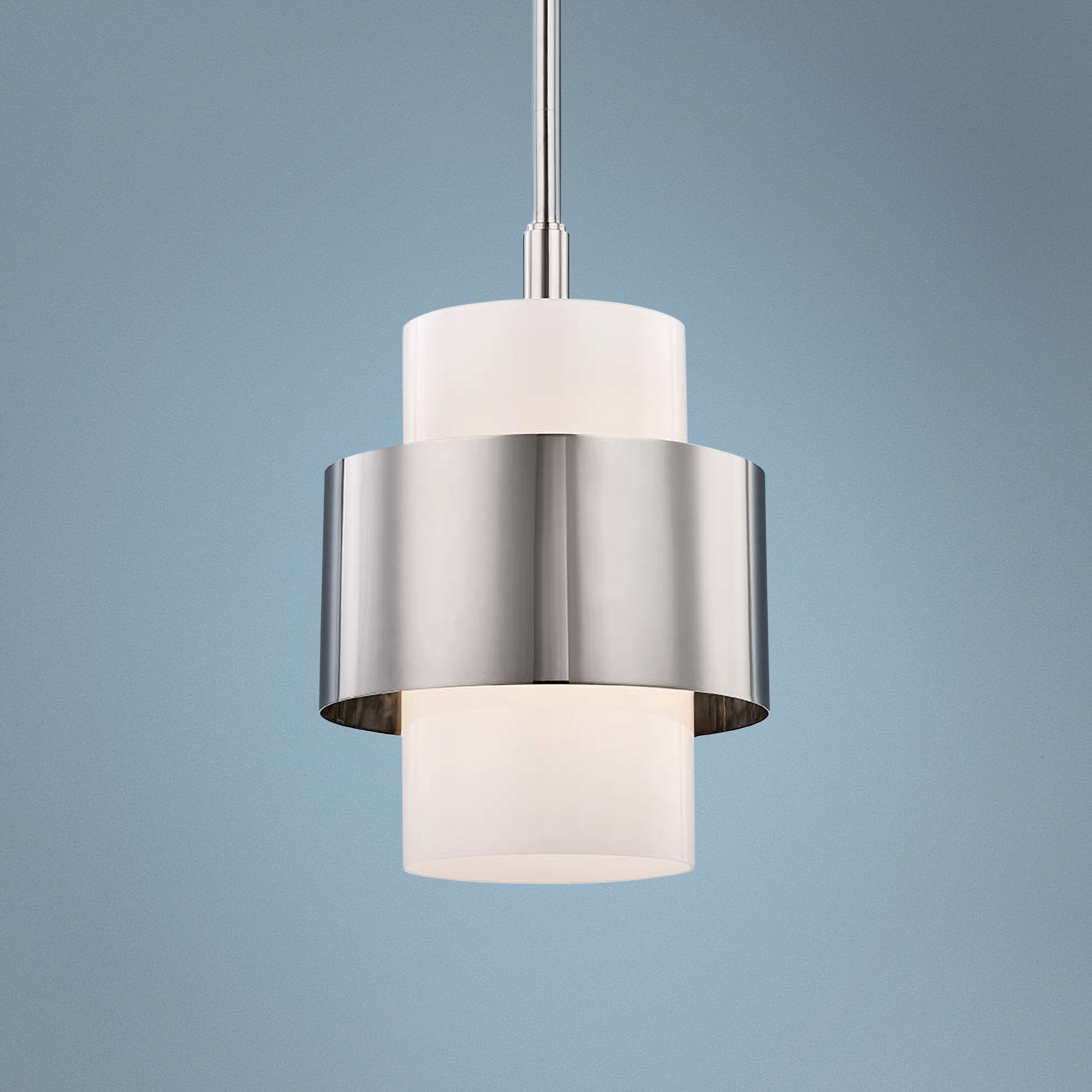 Hudson Valley Corinth 11" Wide Polished Nickel Pendant Light
