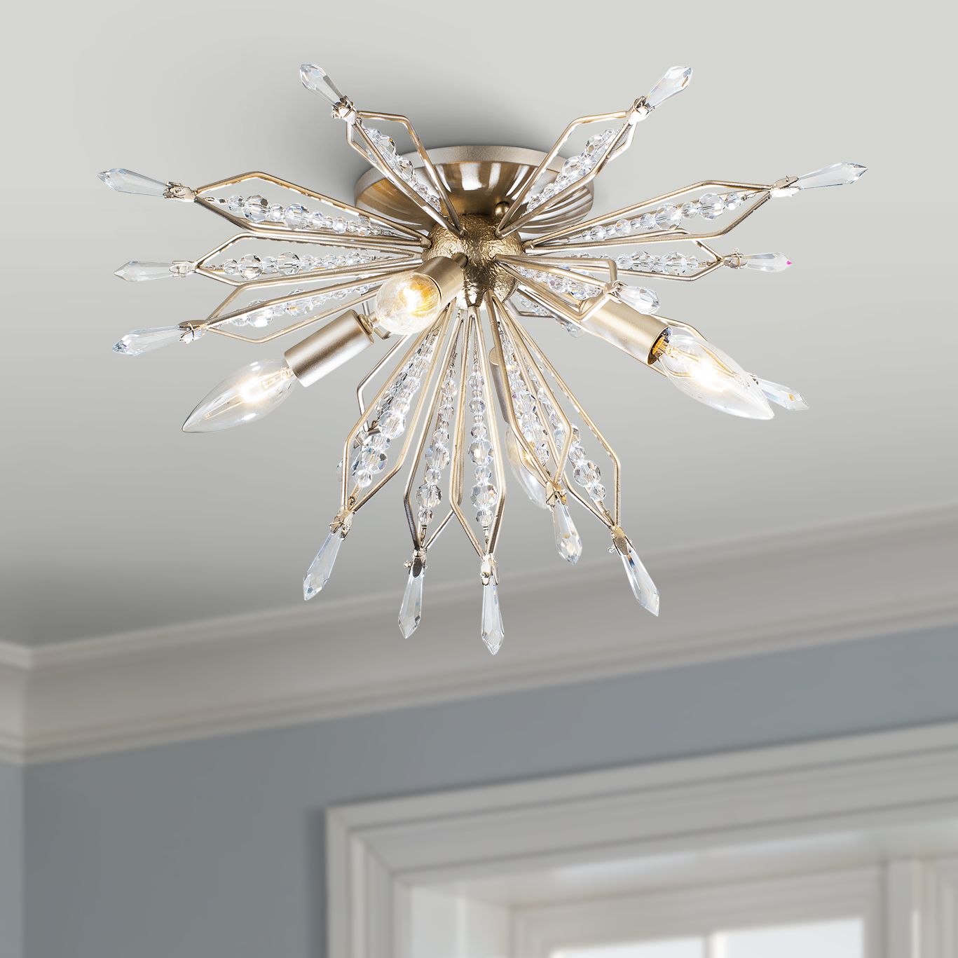 Varaluz Orbital 18 1/4" Wide Gold Dust 4-Light Ceiling Light