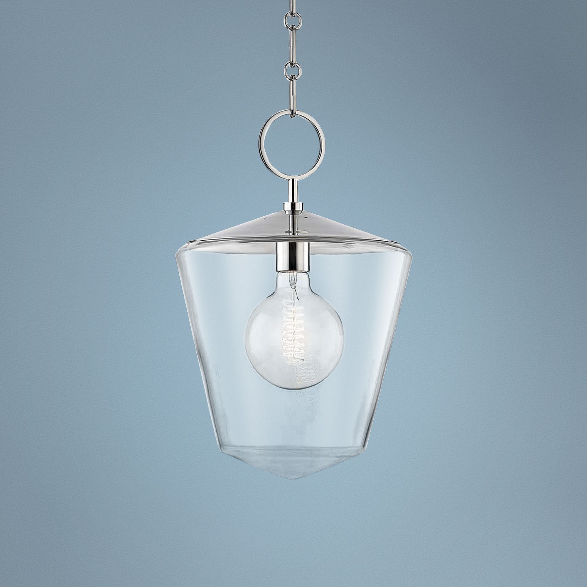 Hudson Valley Greene 11 3/4"W Polished Nickel Mini Pendant