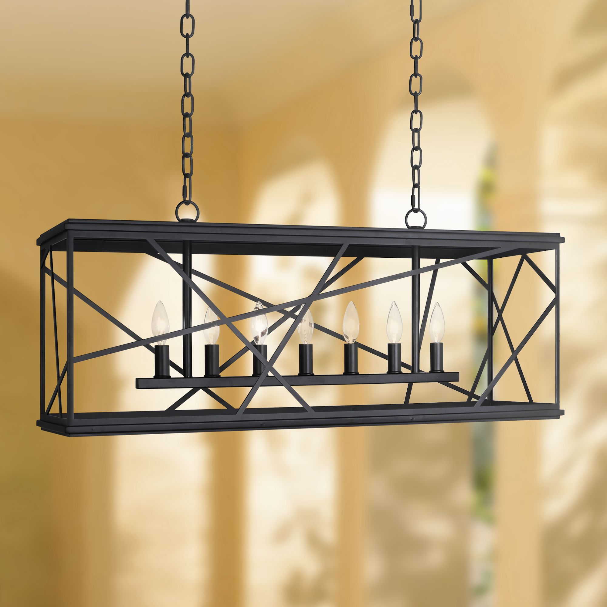Michael Berman Bond 15 3/4" High Black Outdoor Hanging Light