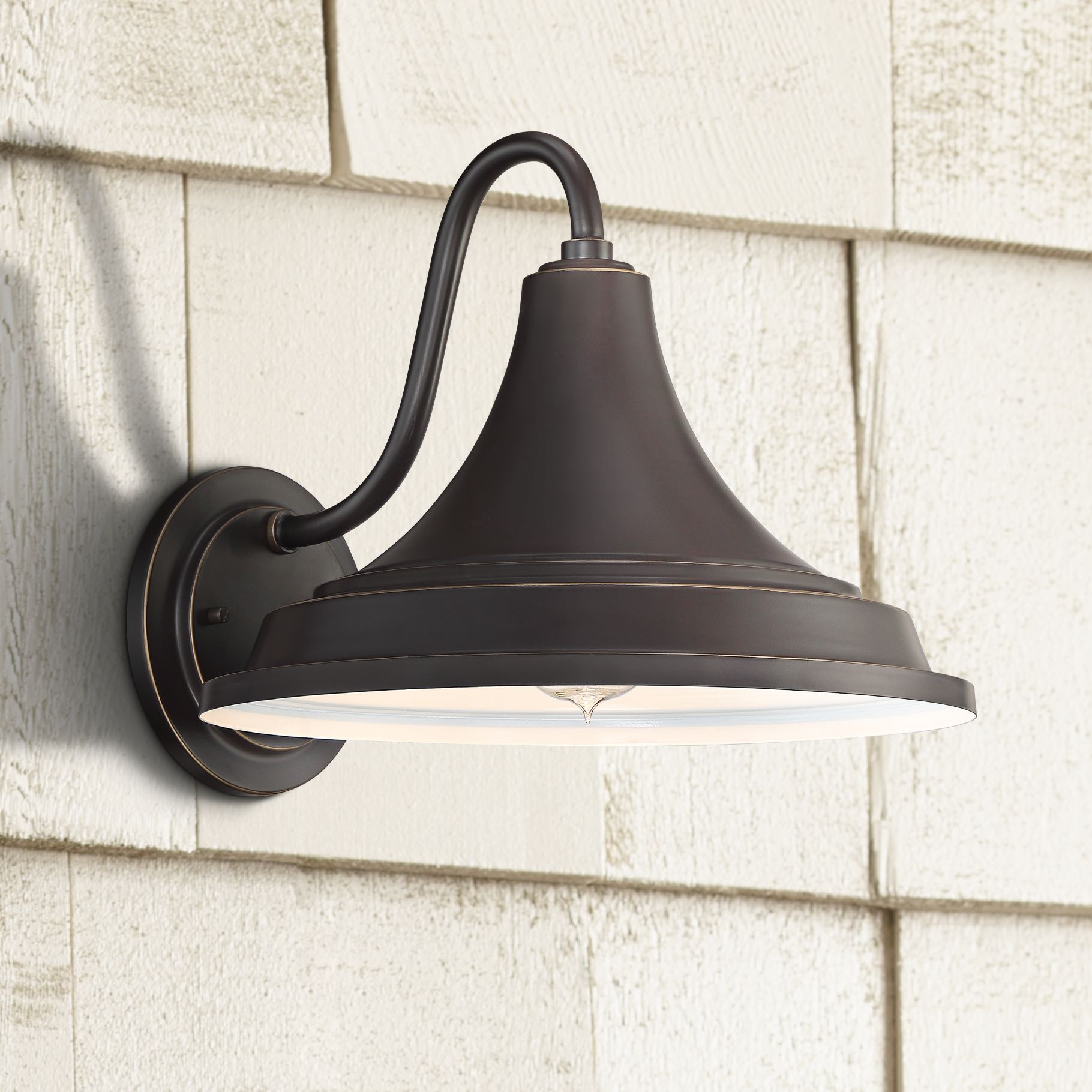 Quoizel Oceanfront 12"H Palladian Bronze Outdoor Wall Light