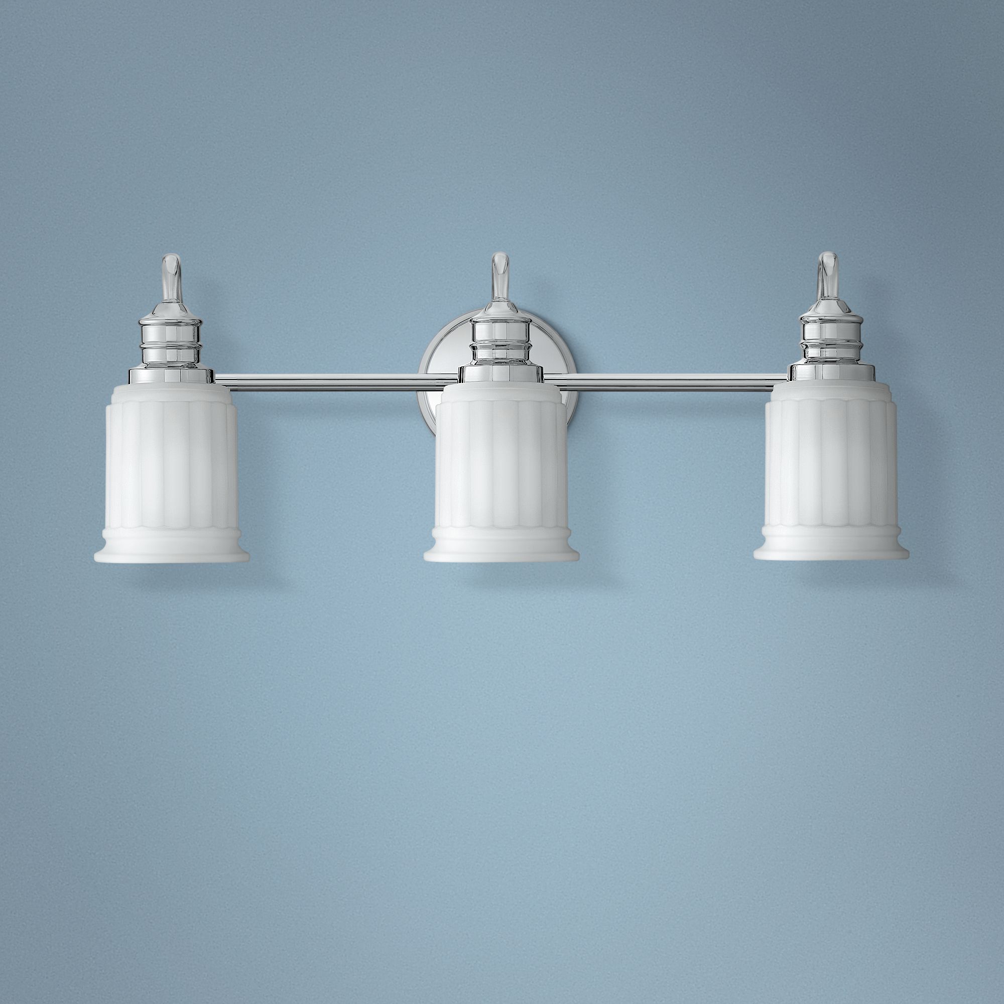 Quoizel Swell 24" Wide Polished Chrome 3-Light Bath Light