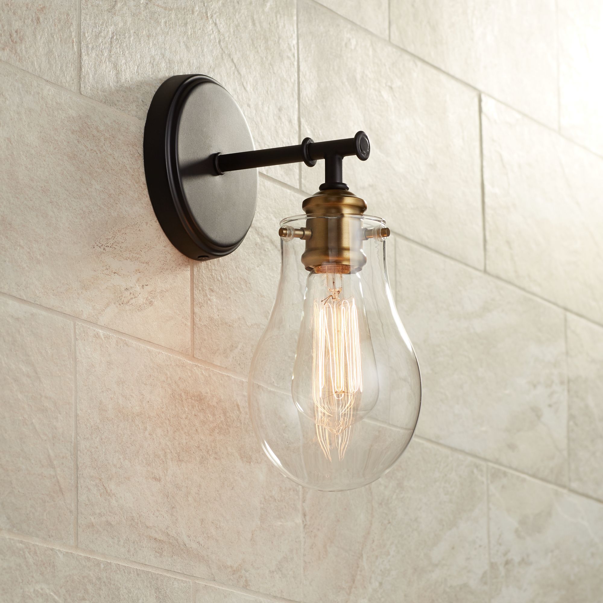 Possini Euro Simran 11 1/2" High Bronze Wall Sconce