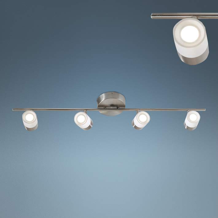 Gramercy 4 Light Satin Nickel White Ja8 Led Track Fixture 70r23