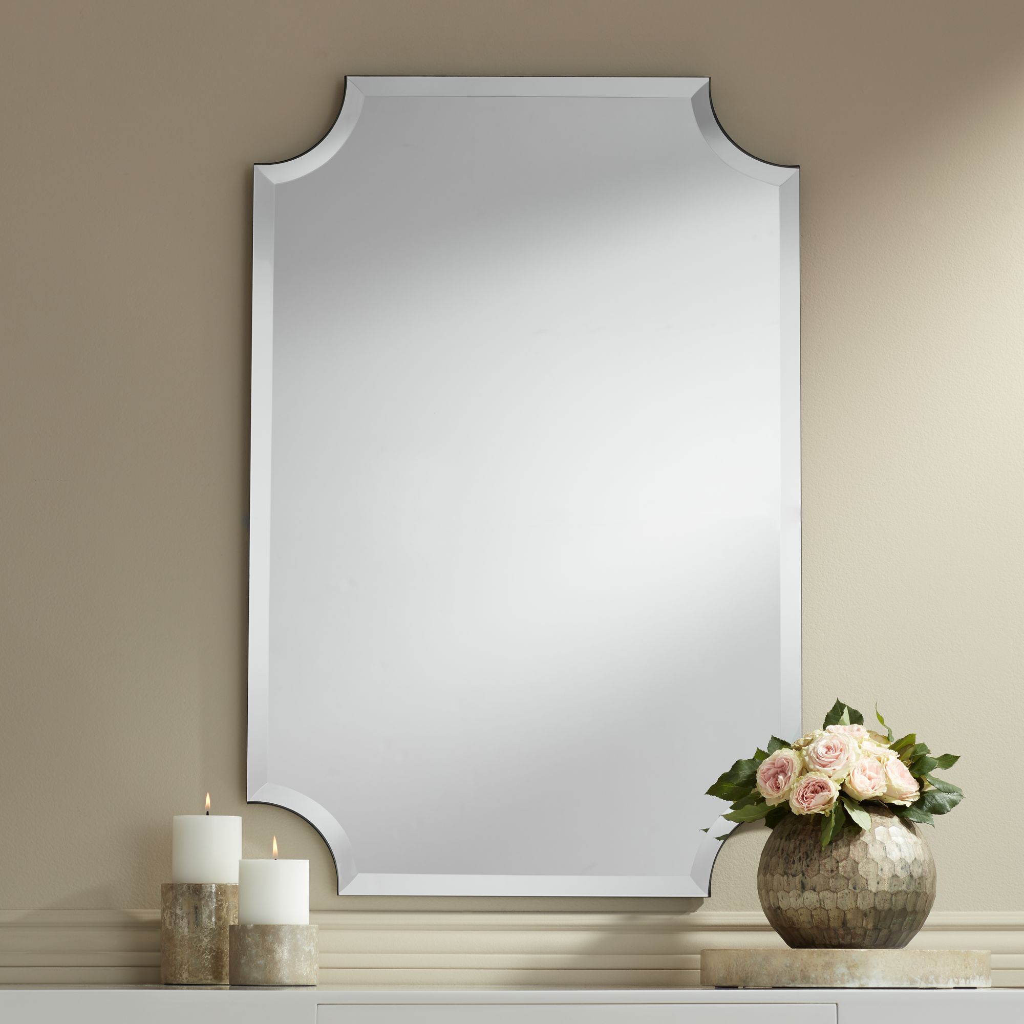 frameless vanity mirror