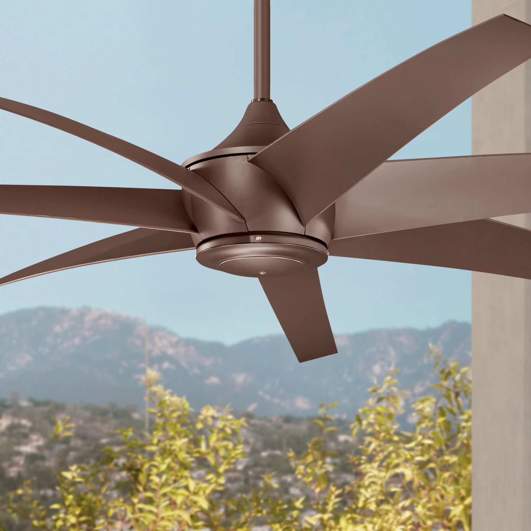 80" Kichler Lehr Climates Mocha Outdoor Ceiling Fan 70W25 Lamps Plus