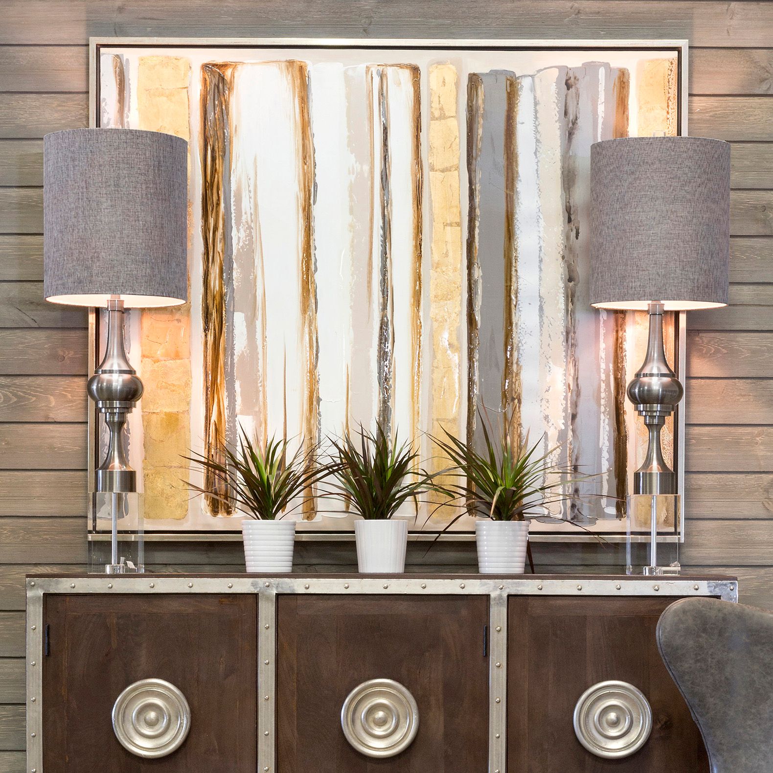 Inca 60" High Multi-Color Hand-Painted Framed Canvas Art