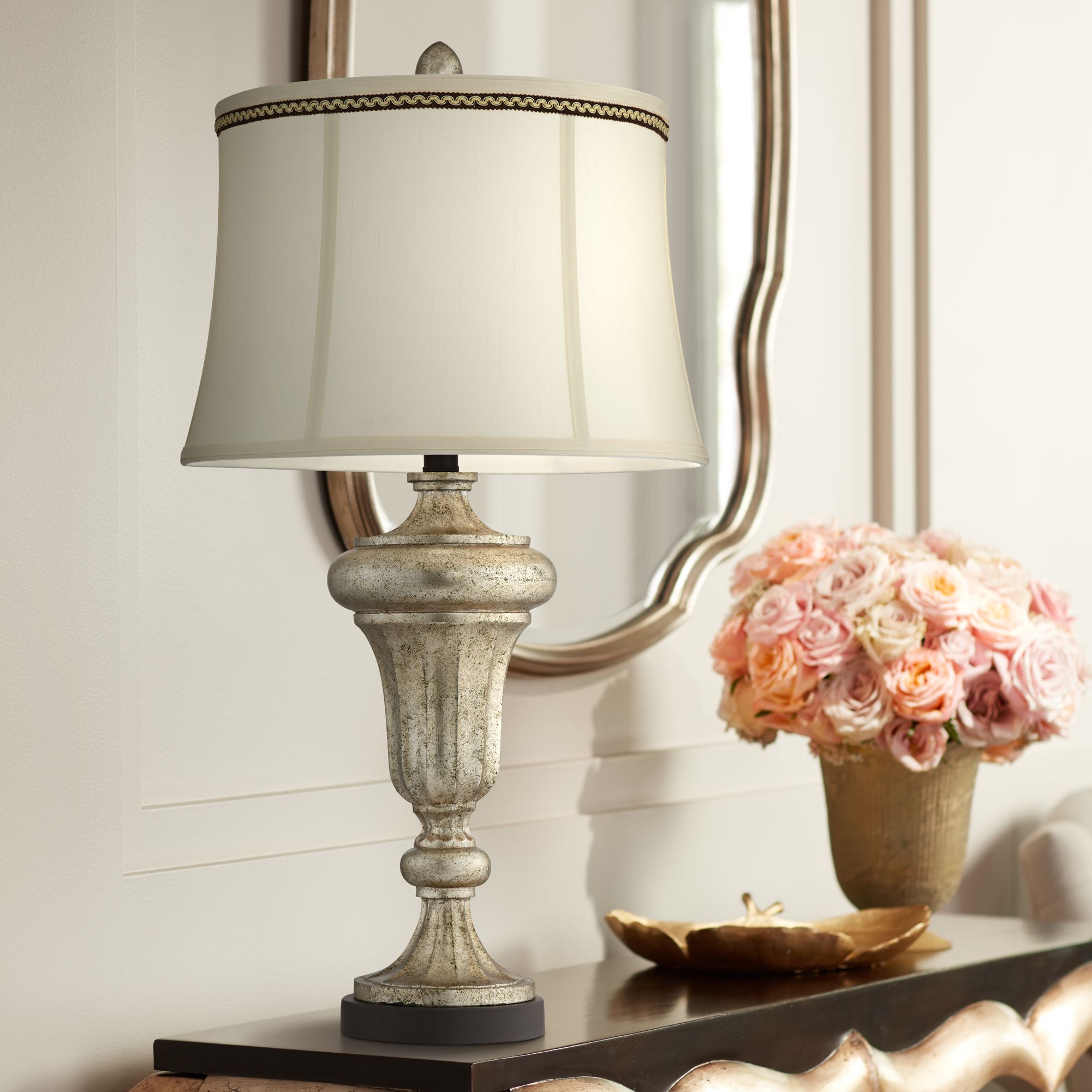 Bristol Park Champagne Patina Urn Table Lamp