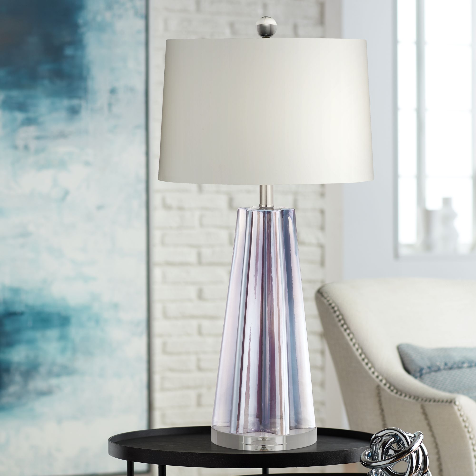 iridescent table lamp