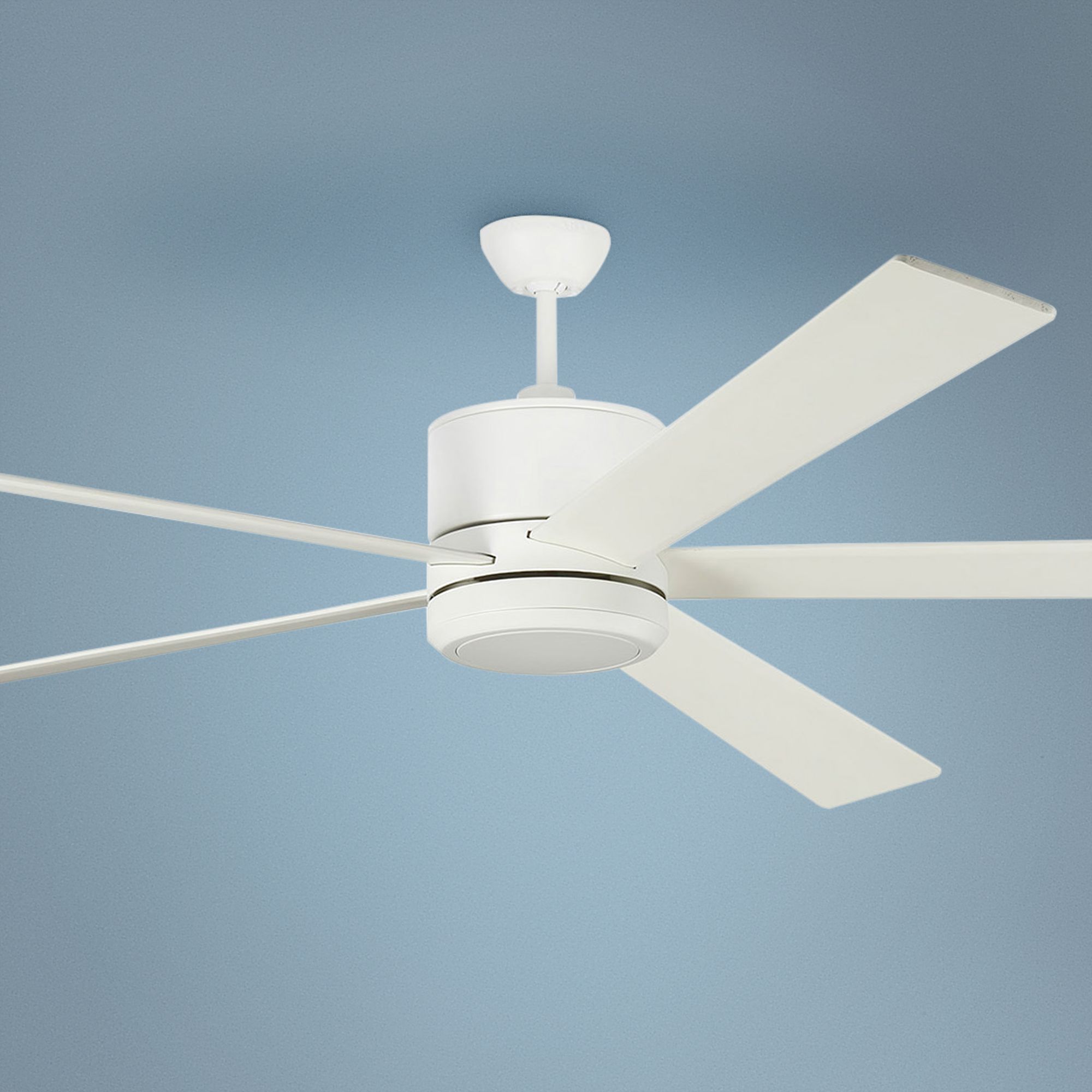 84" Monte Carlo Vision 84 Matte White LED Ceiling Fan