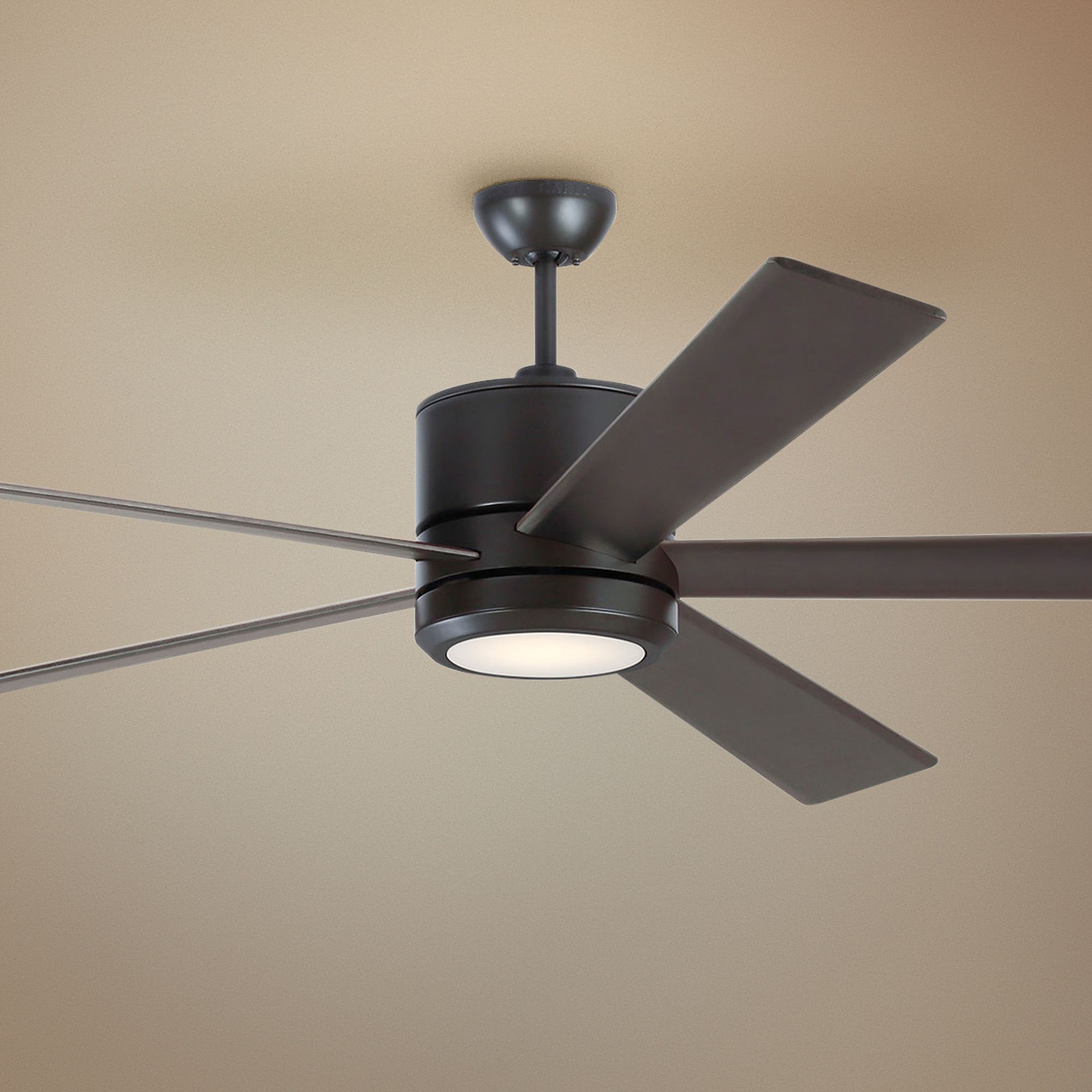 72" Monte Carlo Vision 72 Oil-Rubbed Bronze LED Ceiling Fan