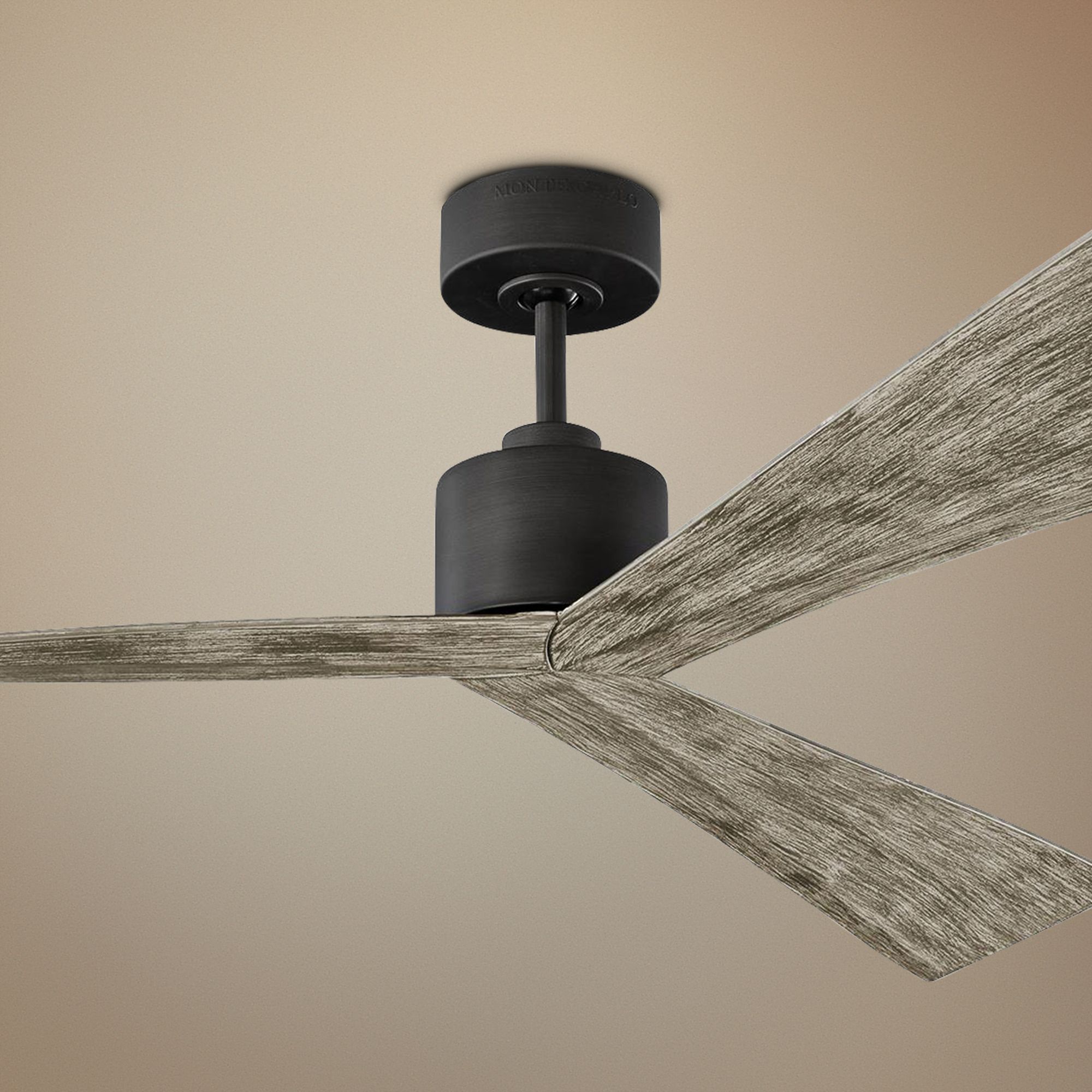 60" Monte Carlo Adler Aged Pewter Ceiling Fan