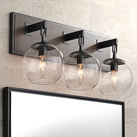 Black Industrial Bathroom Lighting Lamps Plus