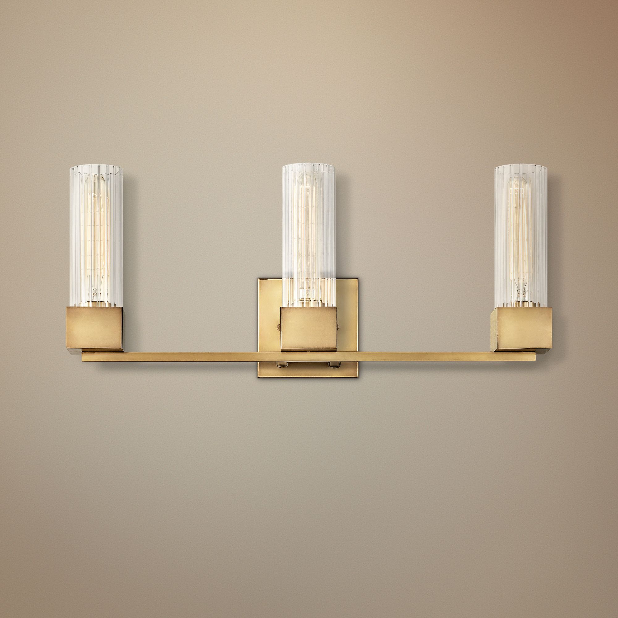 Hinkley Xander 23" Wide Heritage Brass 3-Light Bath Light