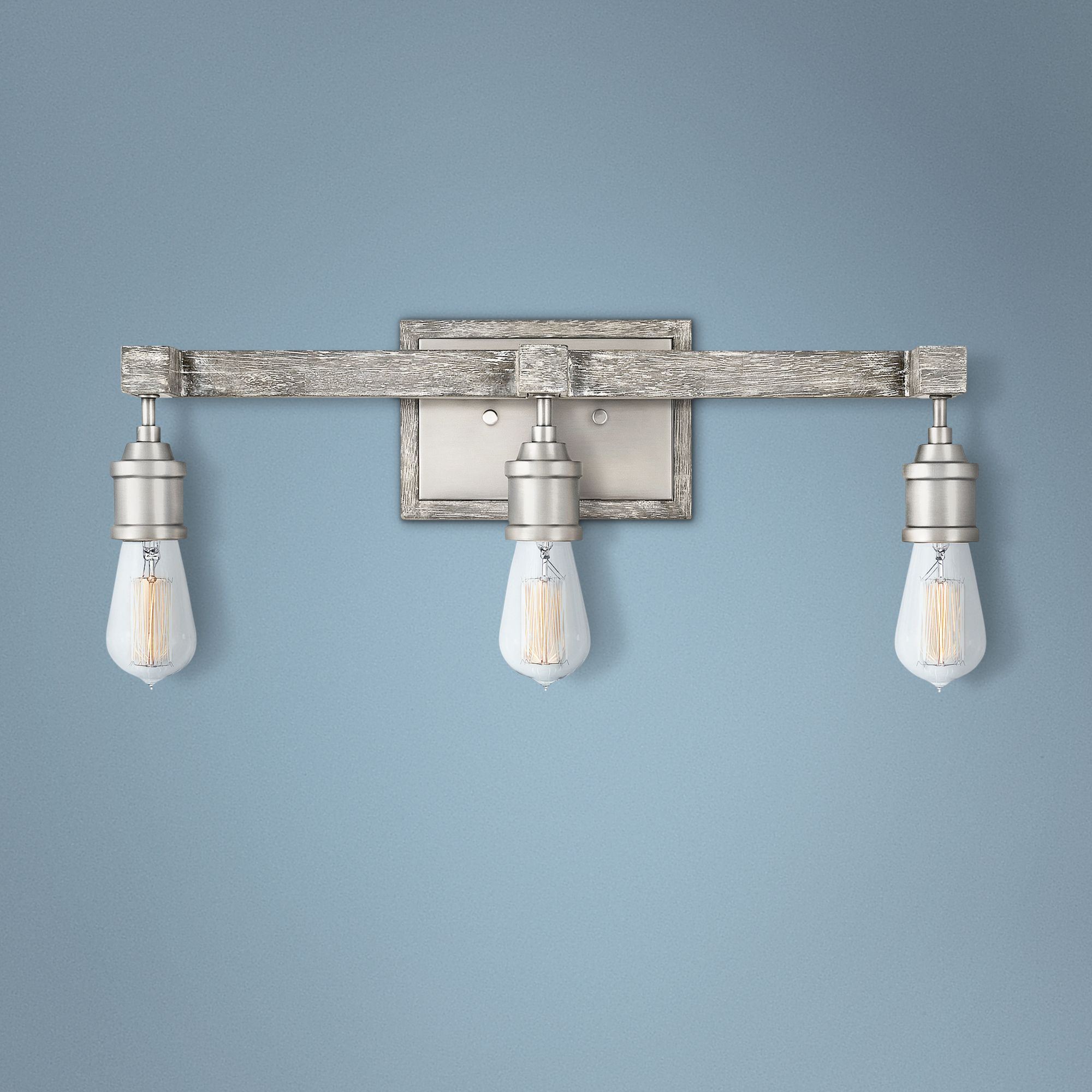 Hinkley Denton 22" Wide Pewter 3Light Bath Light 71A67 Lamps Plus