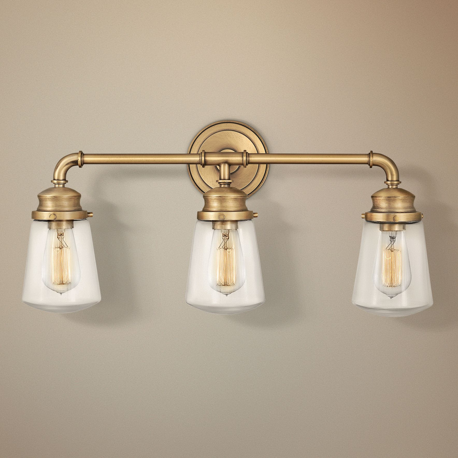 Hinkley Fritz 24" Wide Heritage Brass Bath Light