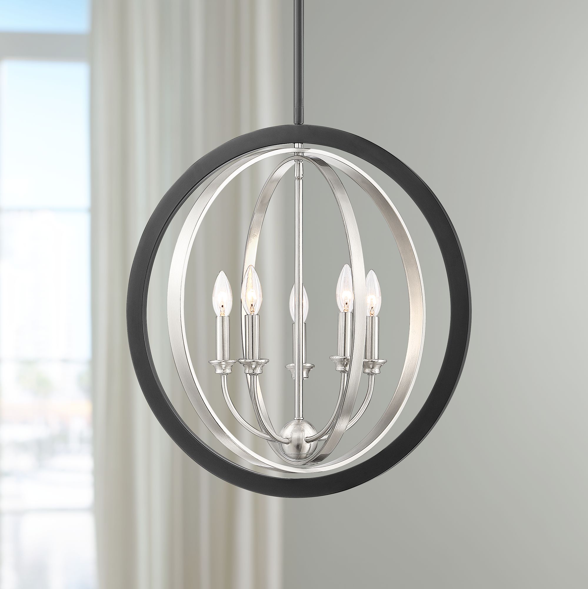 Possini Euro Petronille 22 1/4"W 5-Light Orb Pendant Light