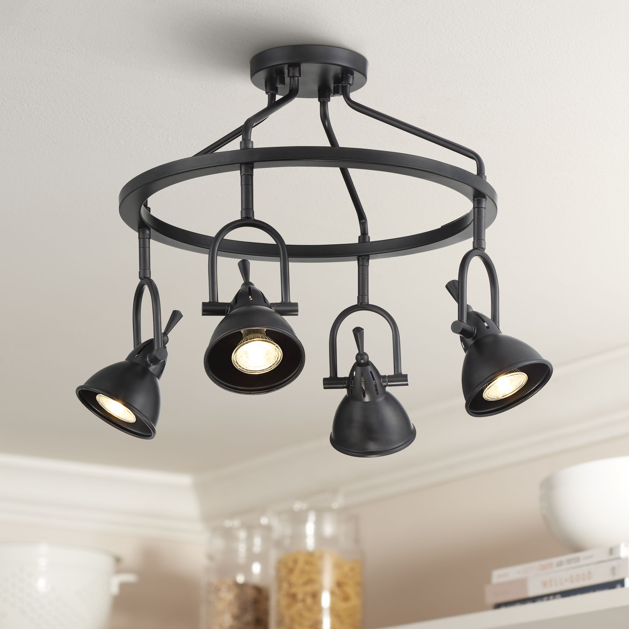 Pro Track Vance 4-Light Bronze Round Fixture