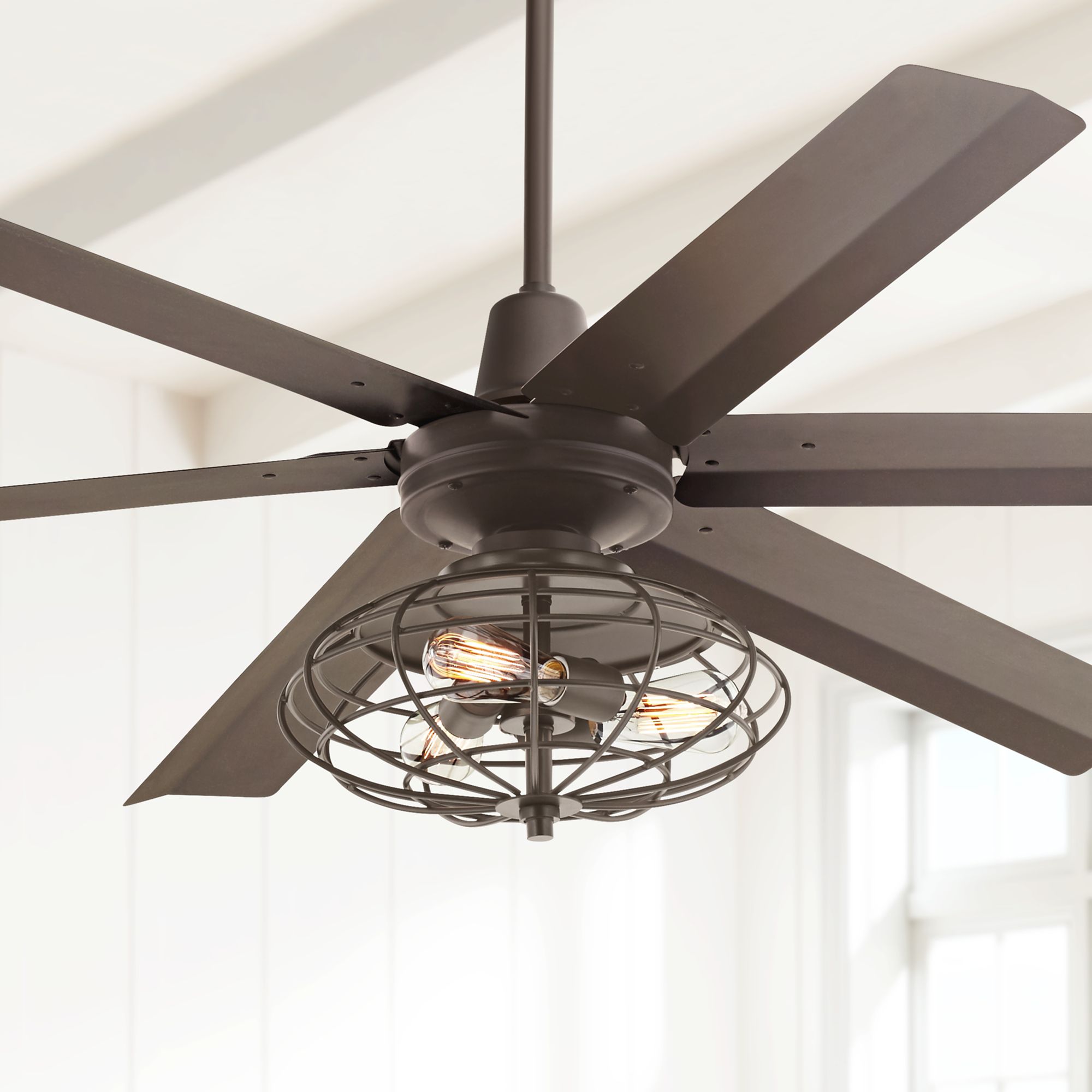 60" Turbina Max ™ DC Bronze LED Ceiling Fan