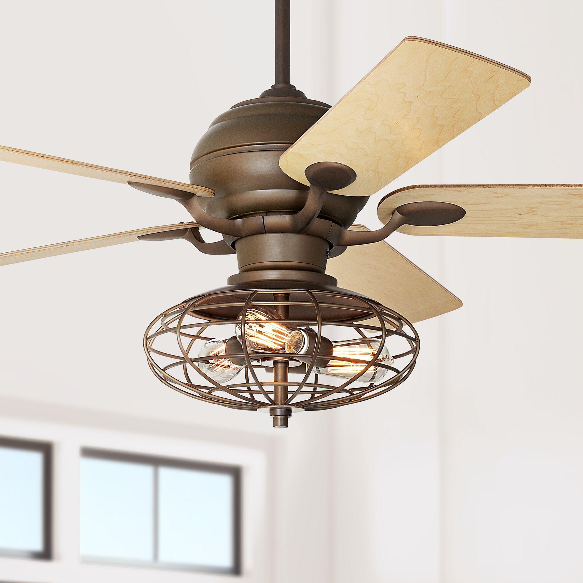 52" Casa Optima Oil-Rubbed Bronze LED Ceiling Fan
