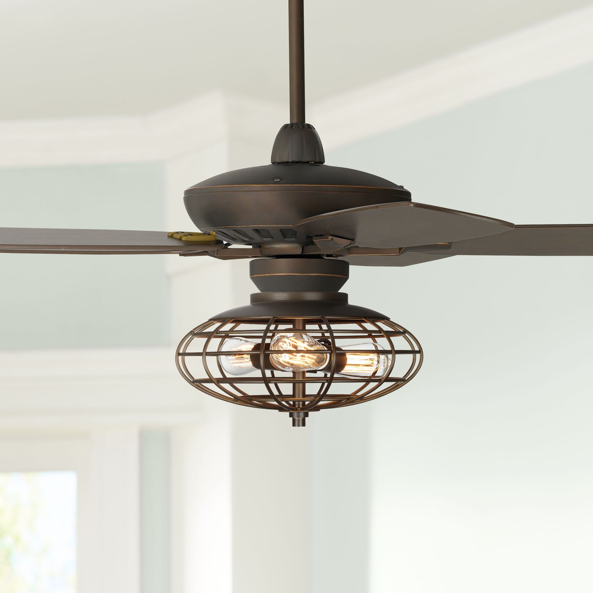 52" Casa Journey Oil-Rubbed Bronze LED Ceiling Fan