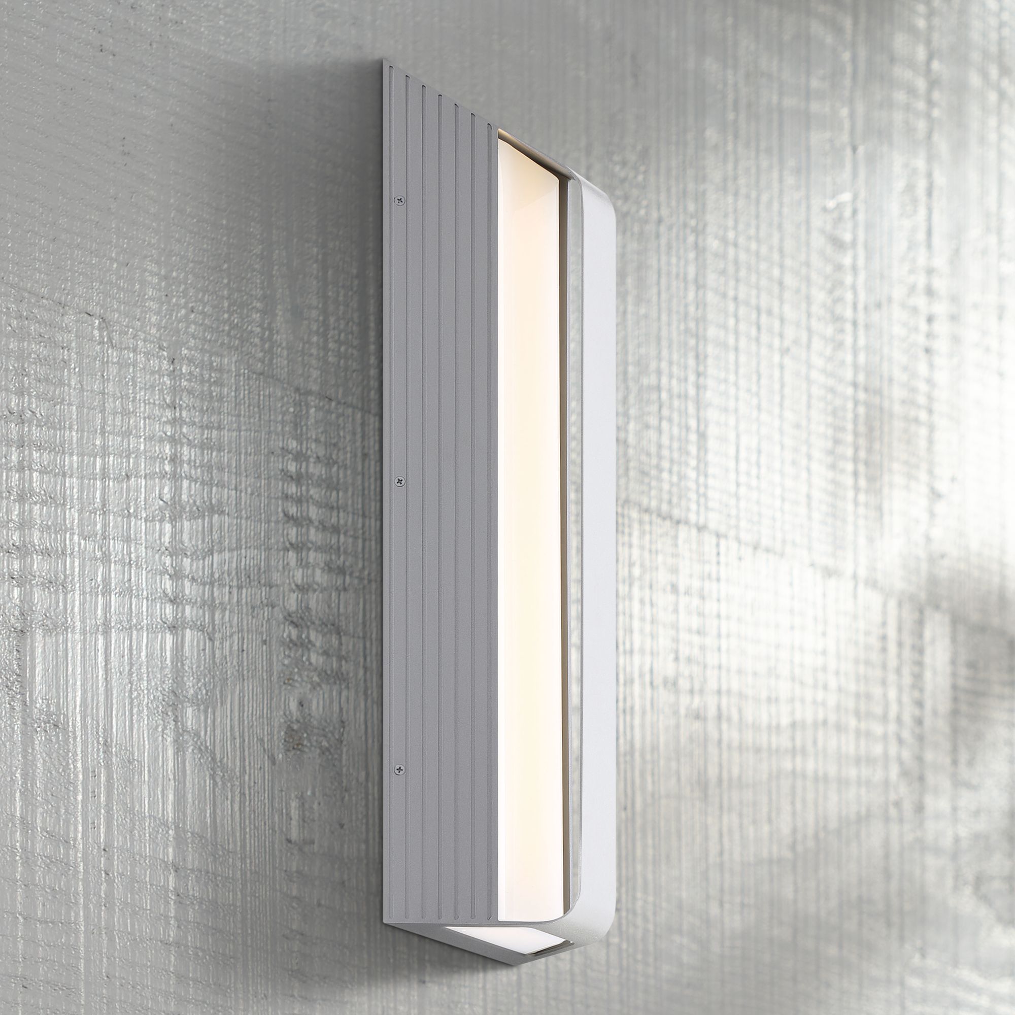 Launch 24" High Sand Silver LED Outdoor Wall Sconce