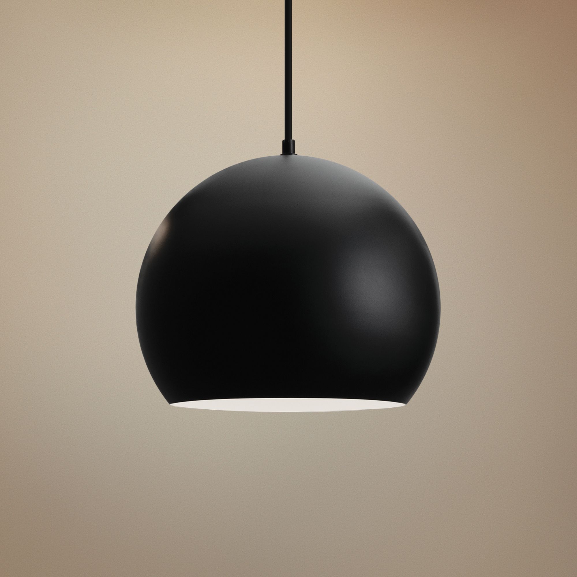 Roxy 11 3/4" Wide Black Metal Dome Mini Pendant Light