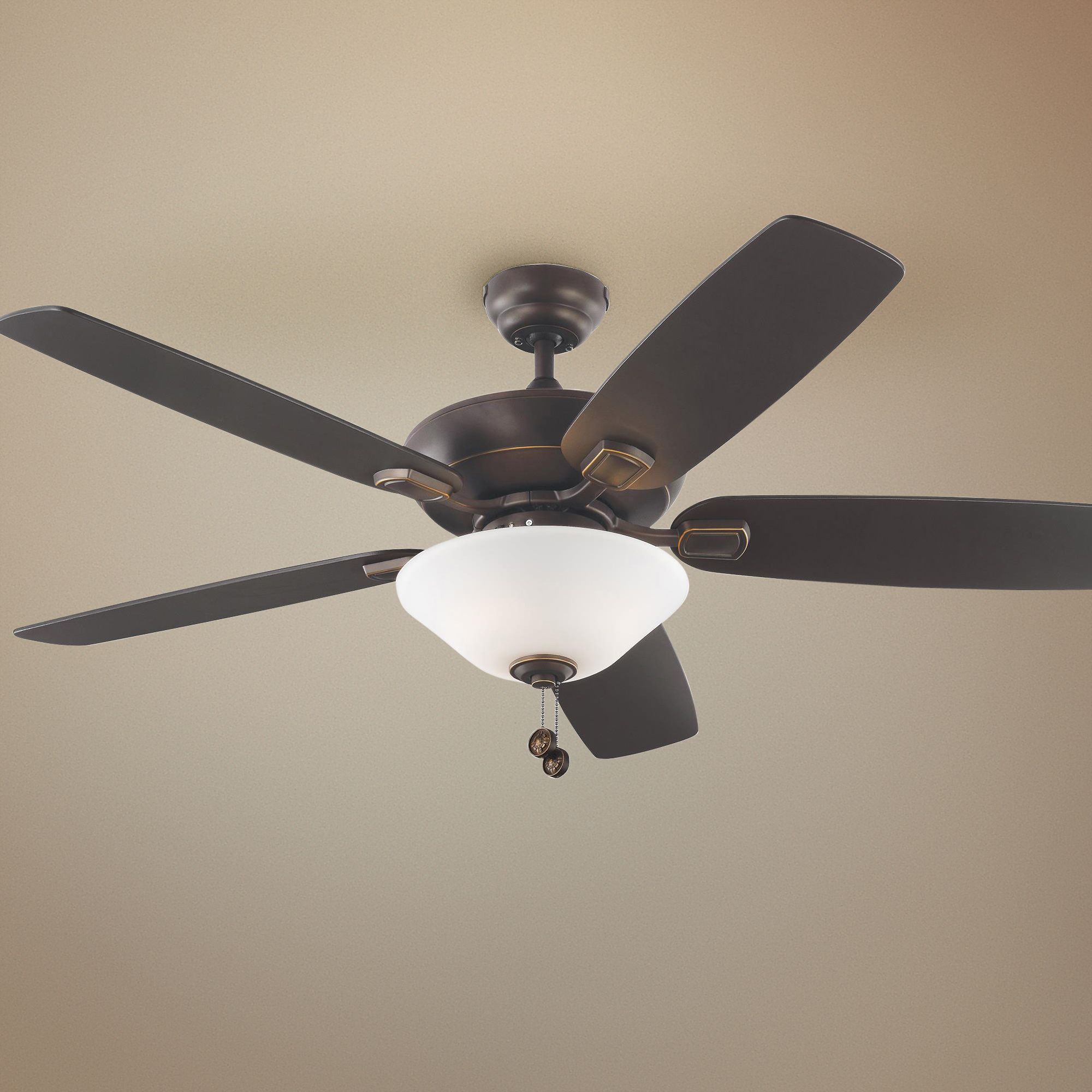 52" Colony Max Plus Roman Bronze LED Damp Rated Ceiling Fan