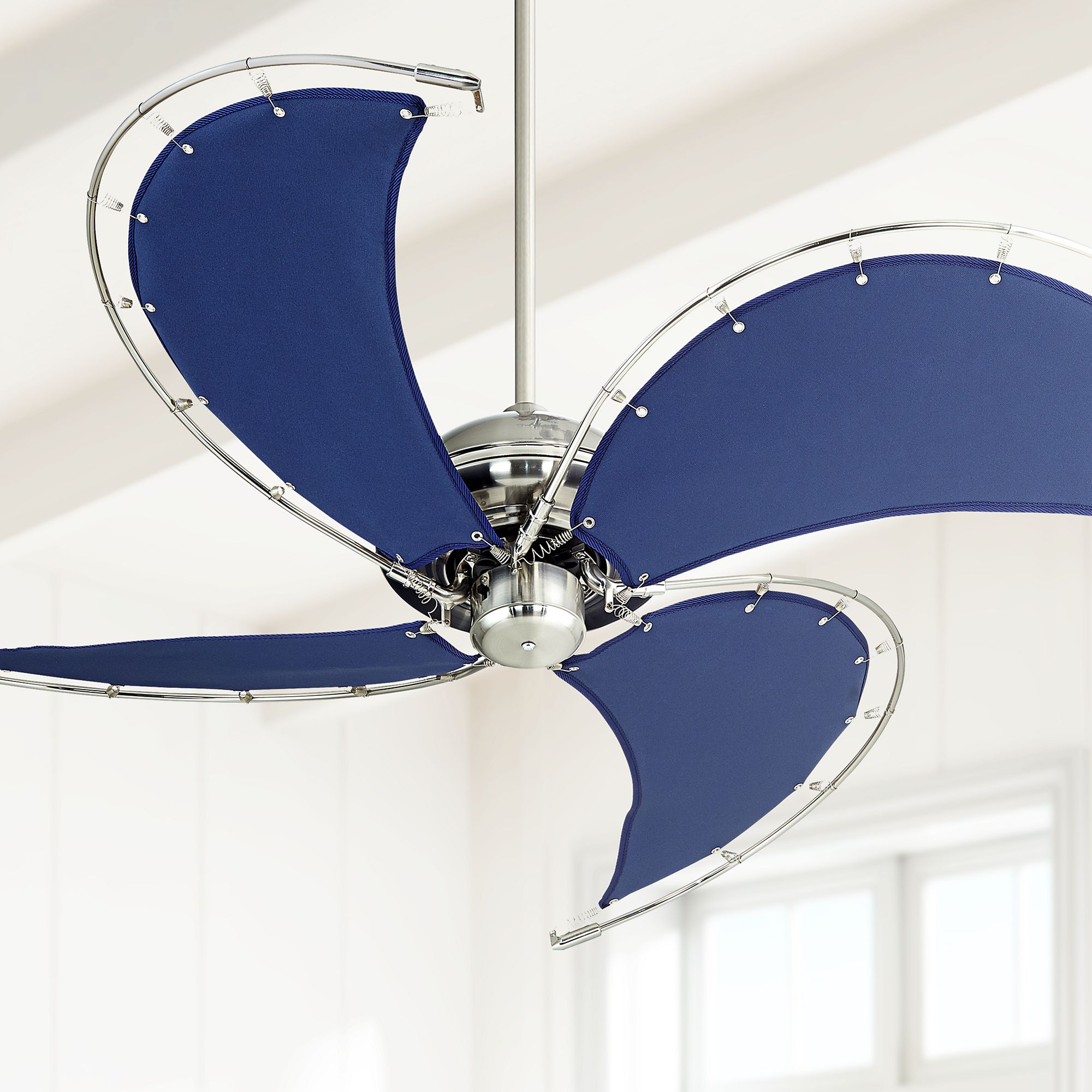 Brushed Nickel Tropical Ceiling Fans Lamps Plus