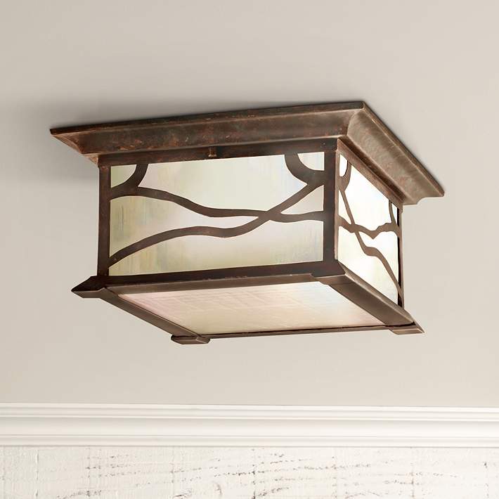 Kichler Mission Arts And Crafts 12, Craftsman Style Ceiling Light Fixture