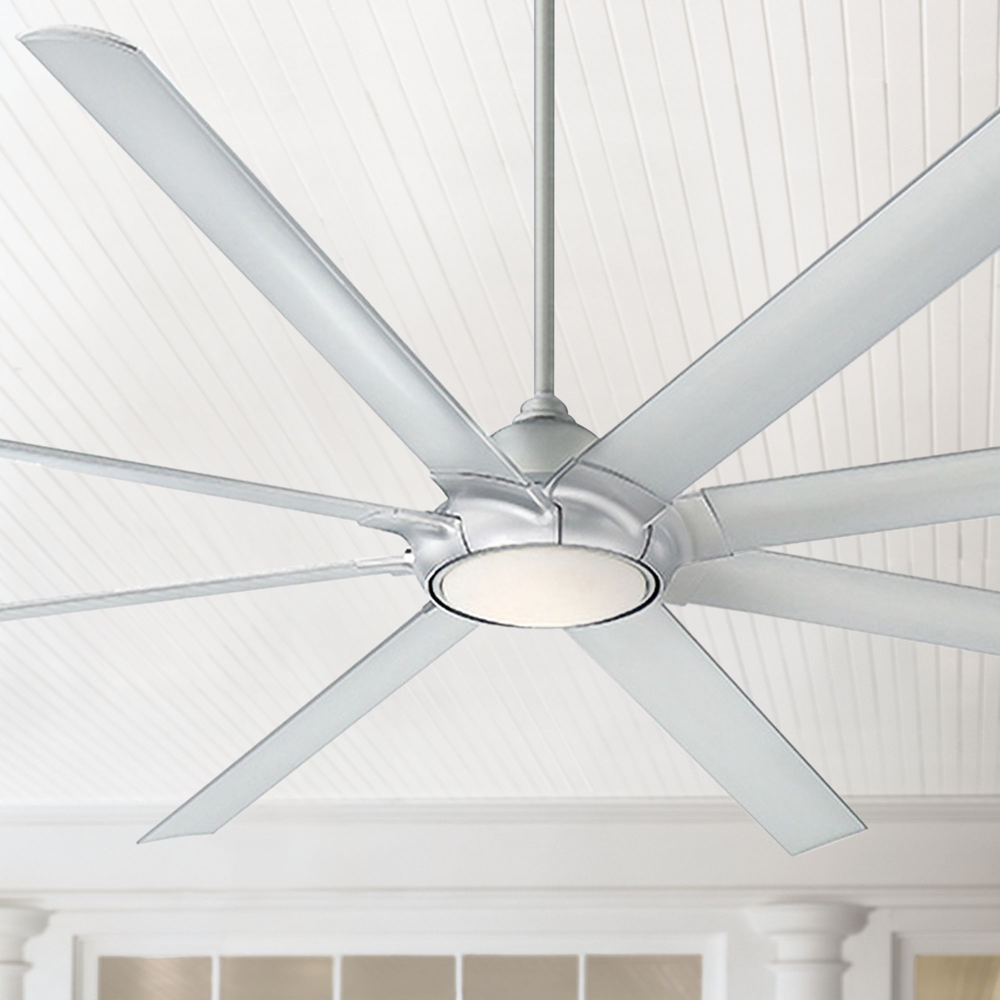 96 Modern Forms Hydra Silver Led Wet Ceiling Fan