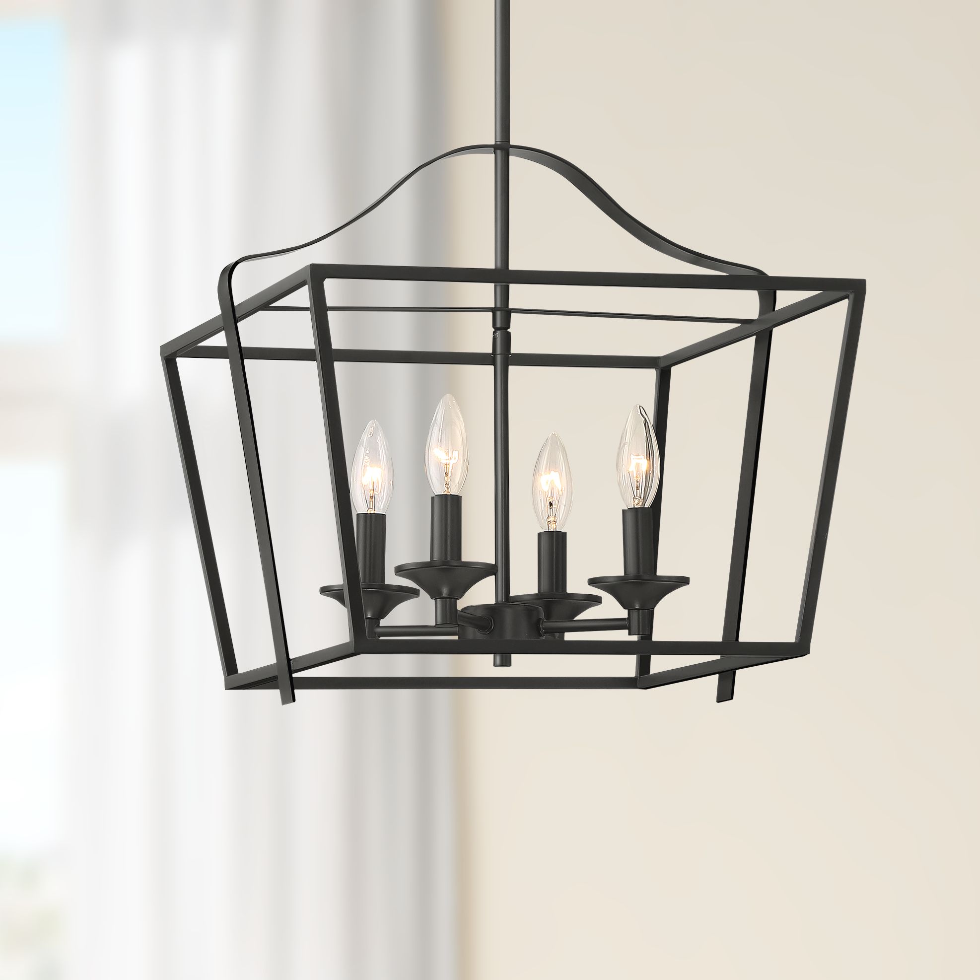 Briggs 16" Wide Bronze 4-Light Foyer Pendant Light