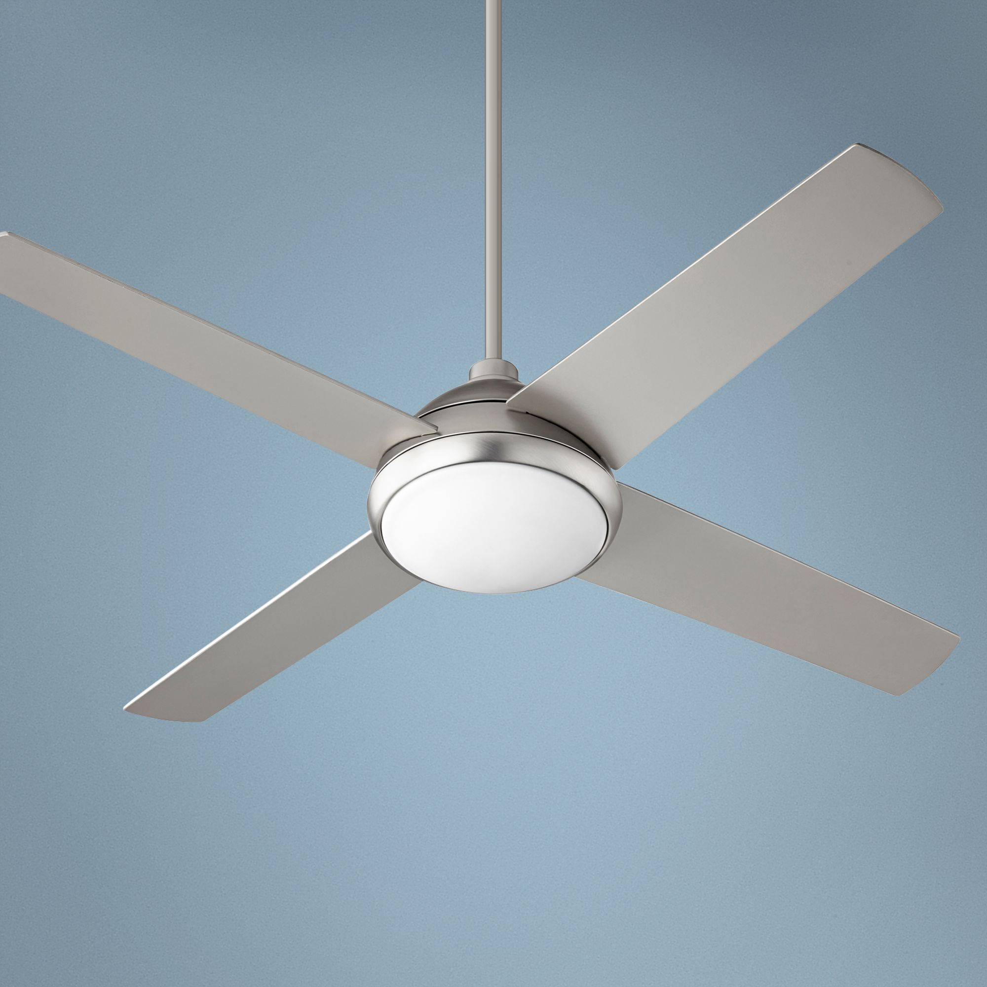 52" Quorum Quest Satin Nickel LED Ceiling Fan