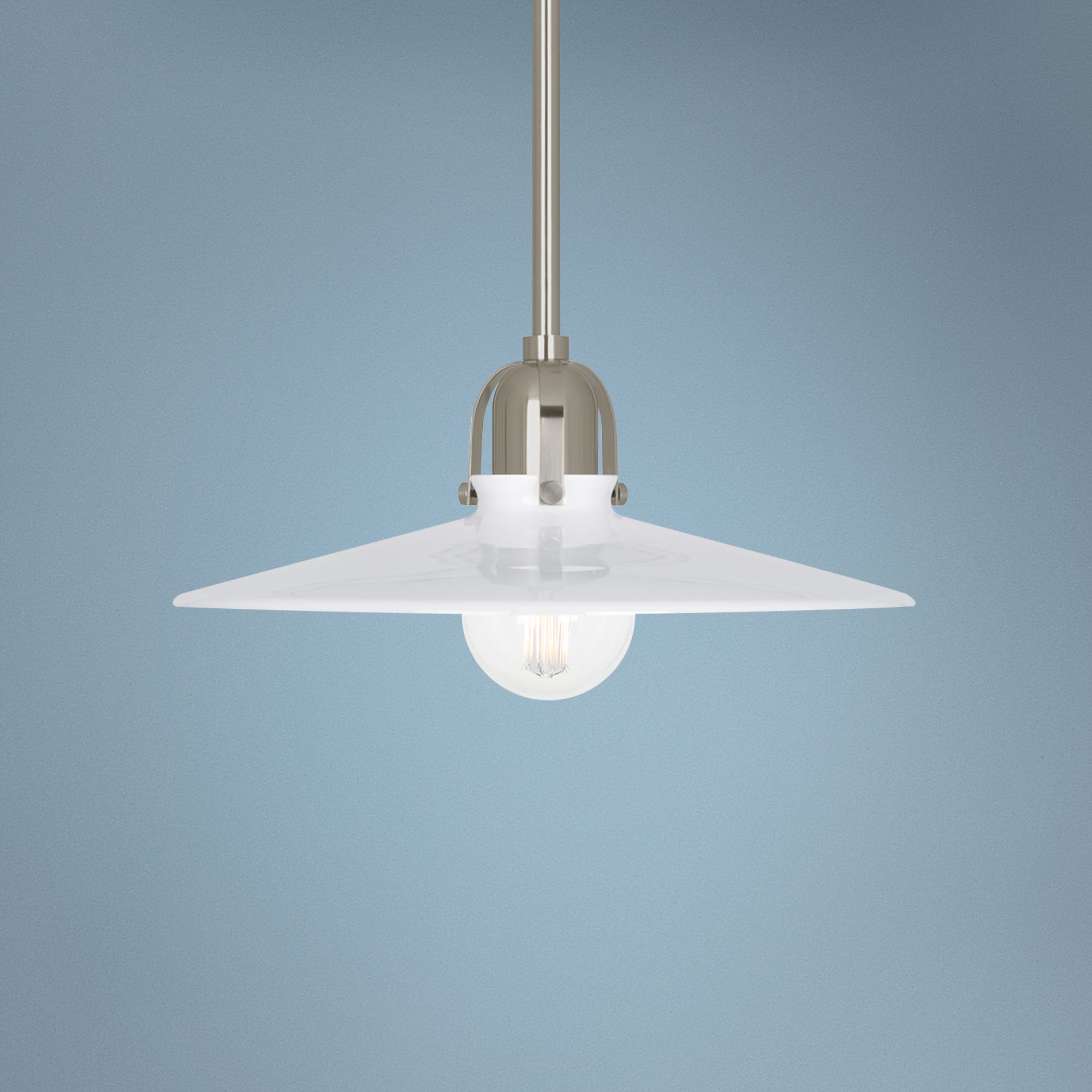 Robert Abbey Arial 16" Wide Antique Silver Pendant Light