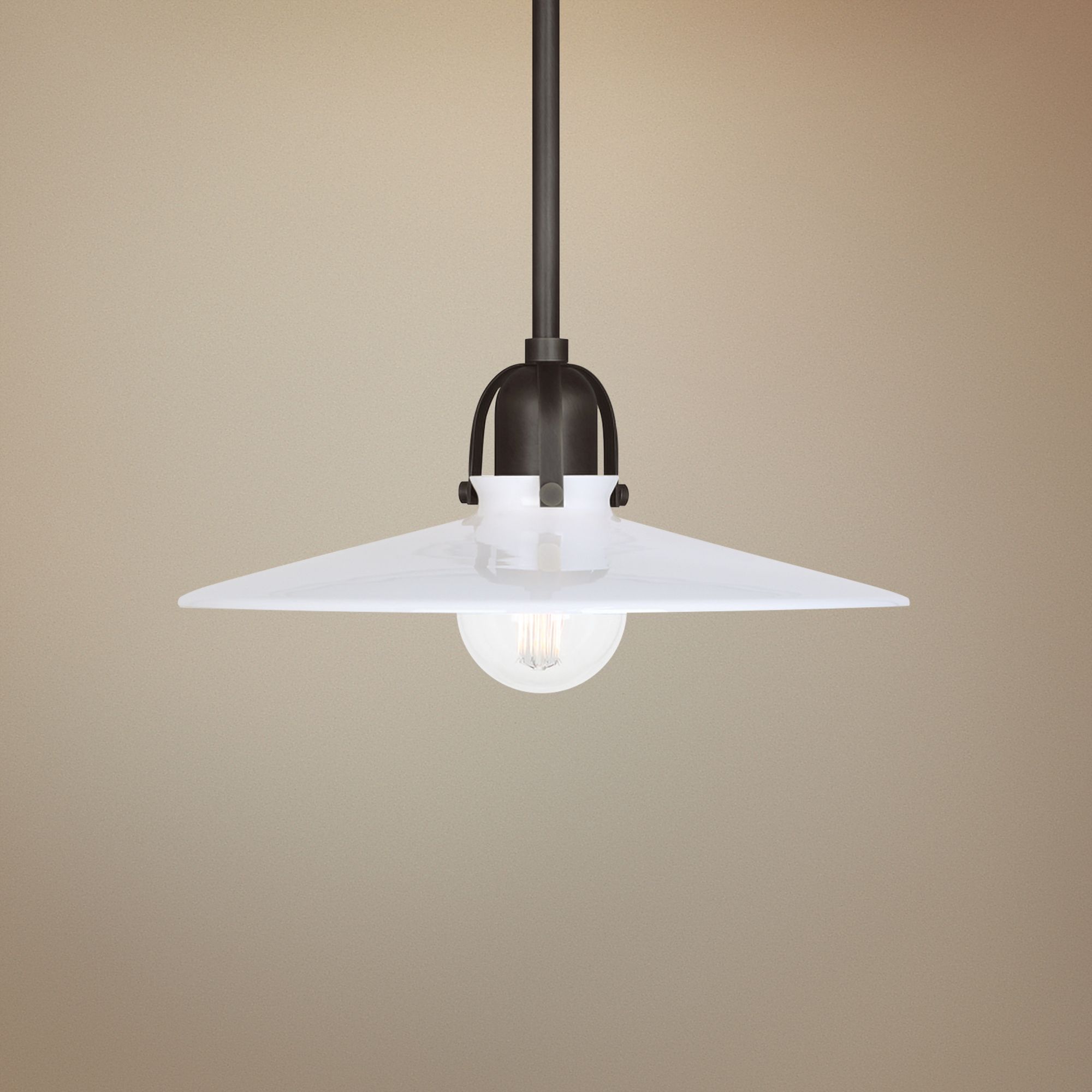 Robert Abbey Arial 16" Wide Deep Patina Bronze Pendant Light