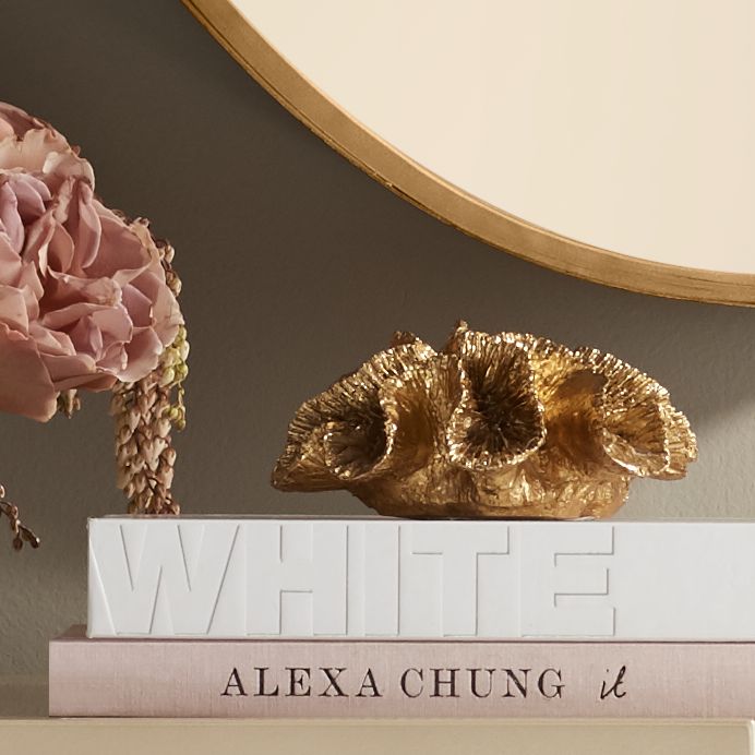 Nautica Natural Gold 3 3/4" High Coral Sculpture