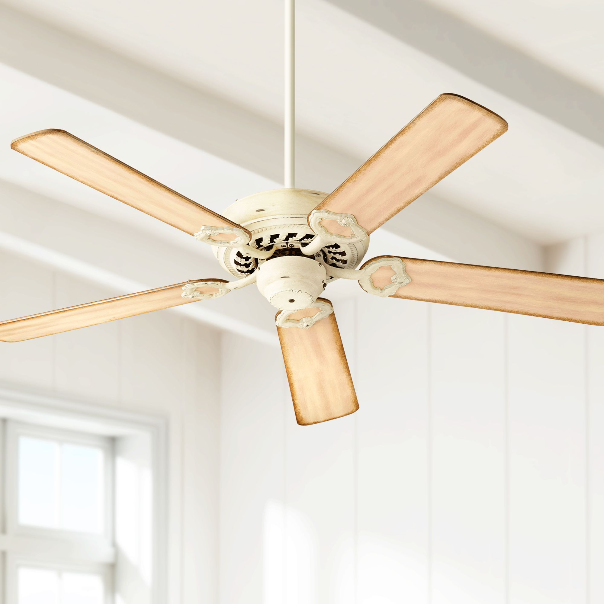 52" Quorum Monticello Persian White Ceiling Fan