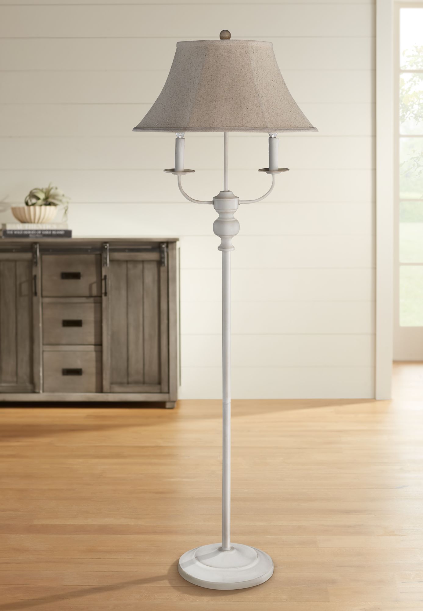 Bayfield White 3Light Candelabra Arm Floor Lamp 72X15 Lamps Plus
