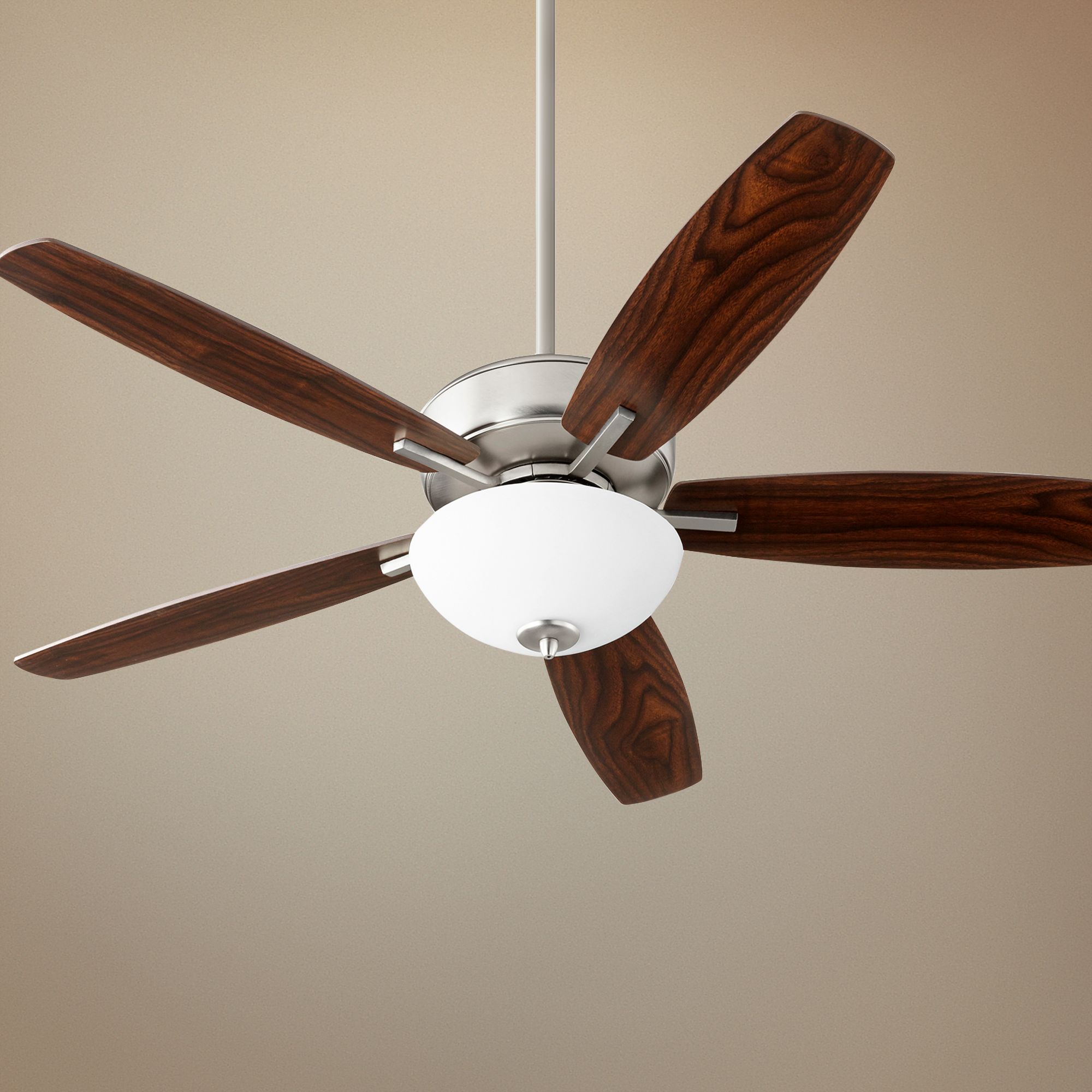 52" Quorum Breeze Bowl Uni-Pack Satin Nickel LED Ceiling Fan