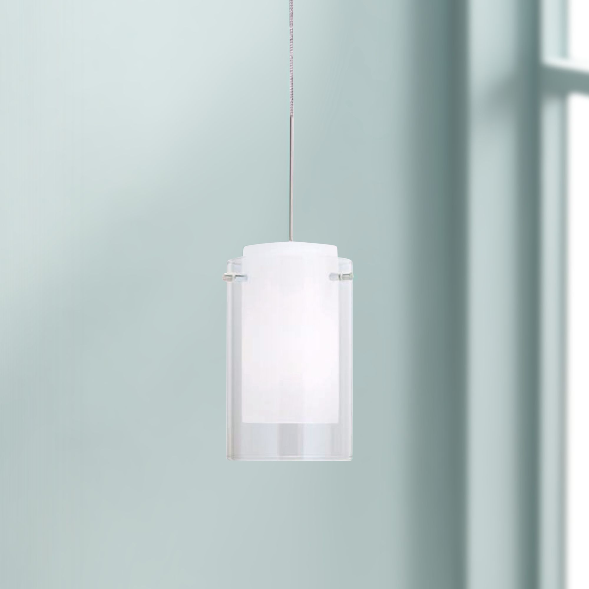 Tech Lighting Echo 4" Wide Clear Glass Freejack Mini Pendant