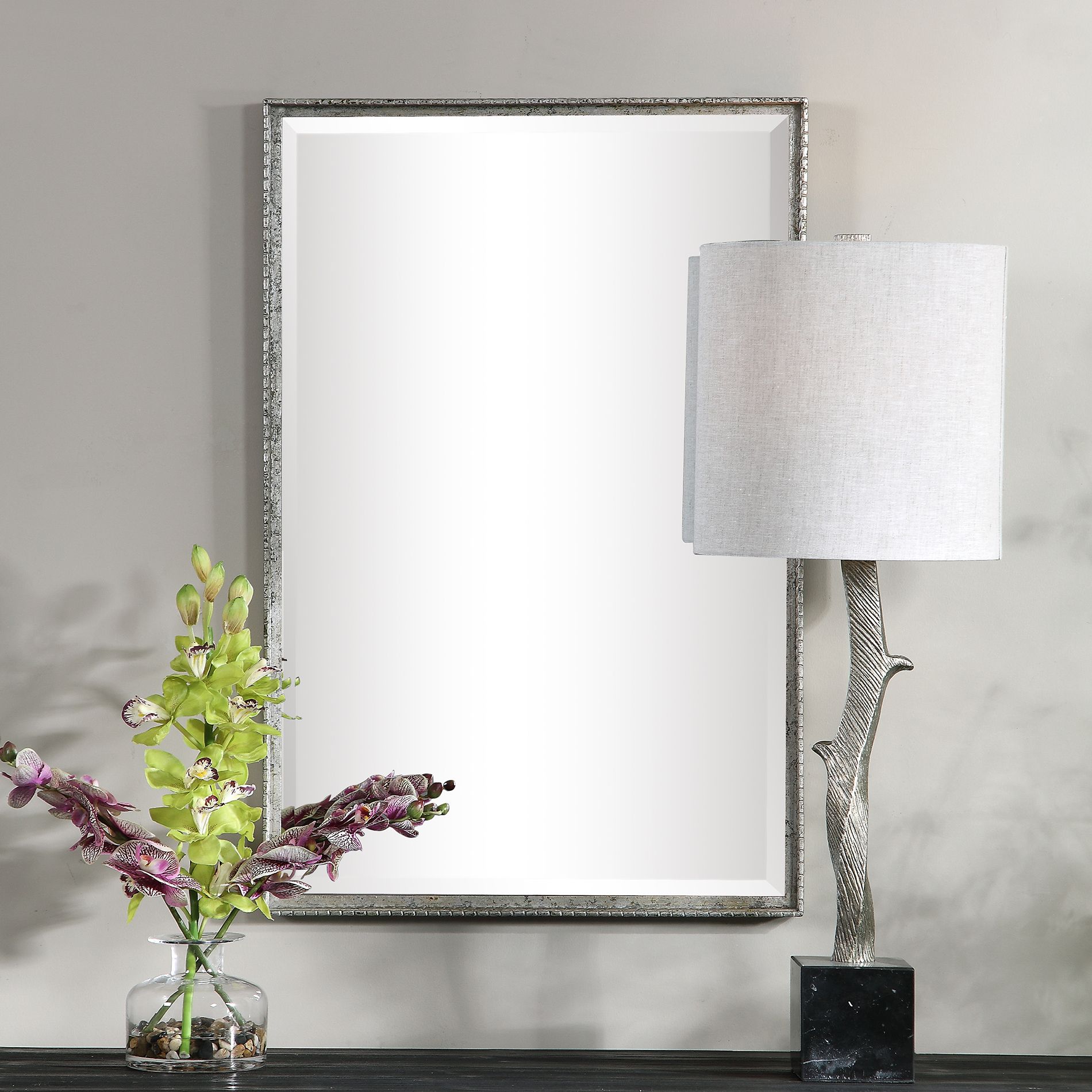 Uttermost Callan Aged Silver 20 1/4" x 30 Vanity Mirror