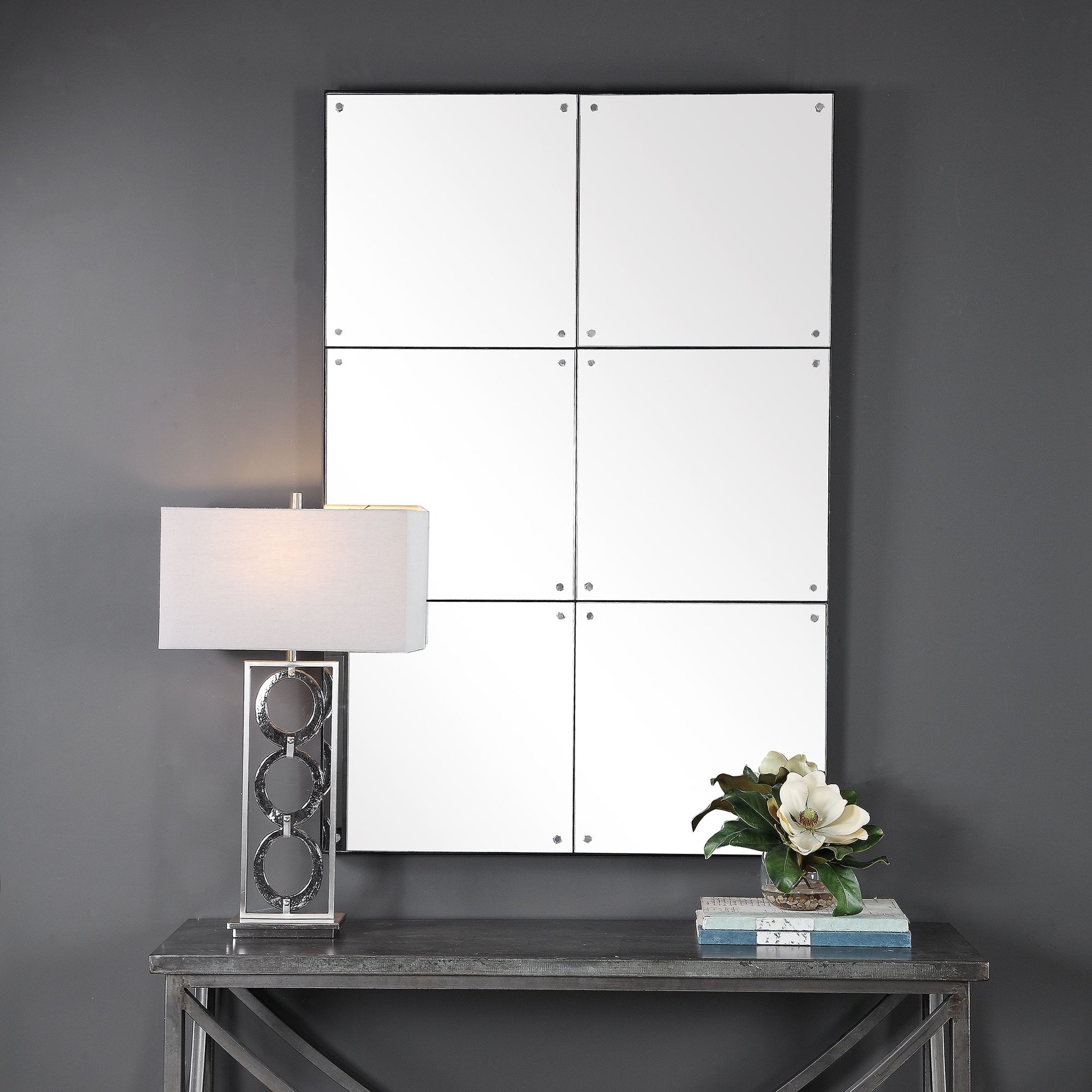 Uttermost Eldred Black 37" x 56" Wall Mirror