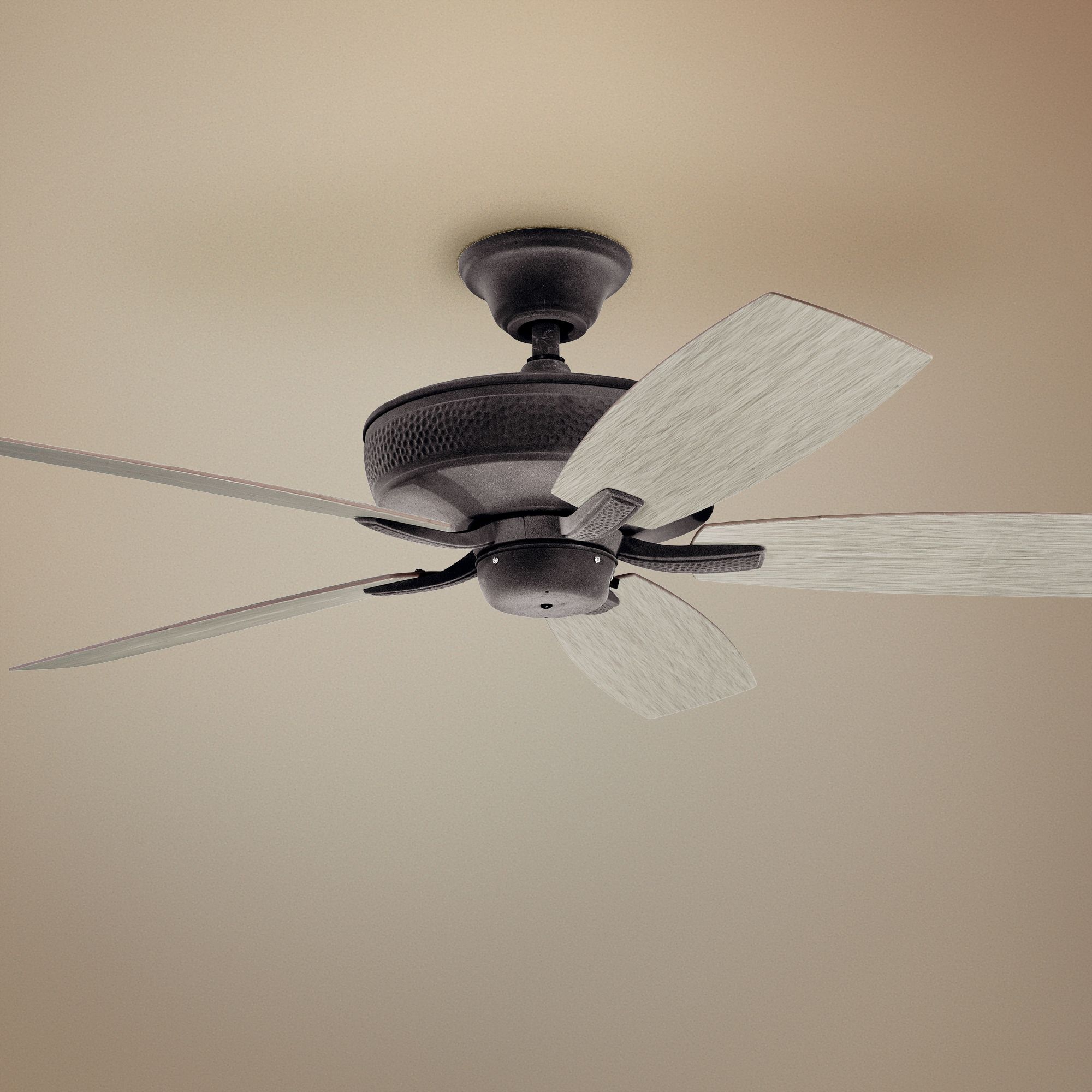 52" Kichler Monarch II Patio Weathered Zinc Ceiling Fan