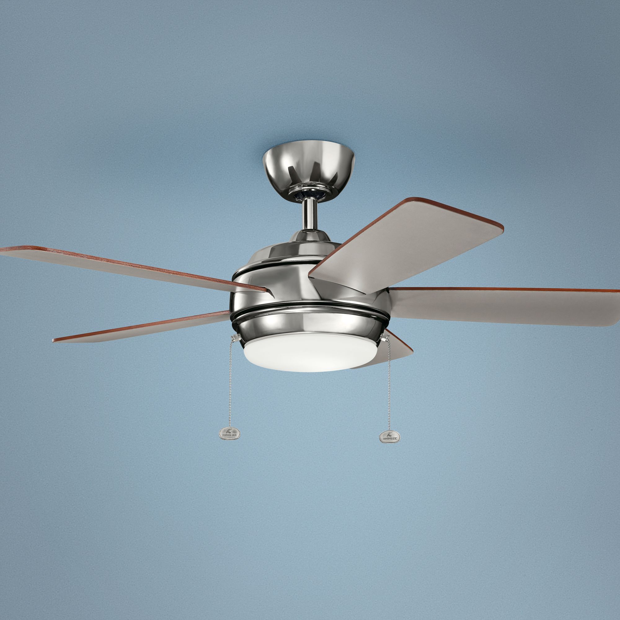 42" Kichler Starkk Polished Nickel LED Ceiling Fan