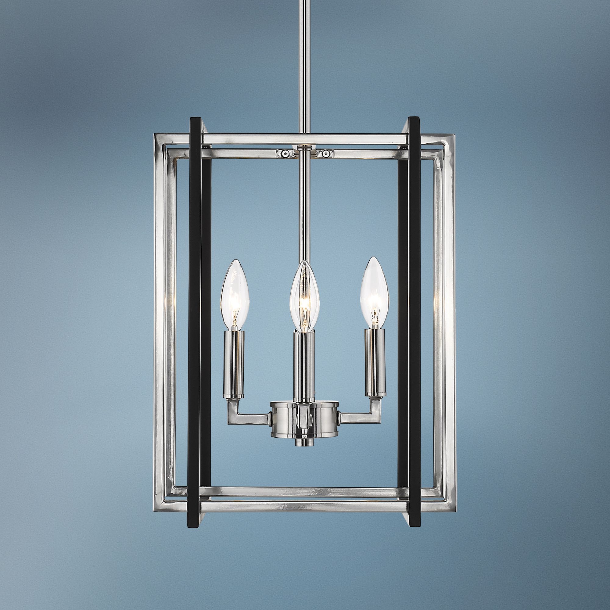 Tribeca 12" Wide Pewter 4-Light Mini Foyer Pendant Light